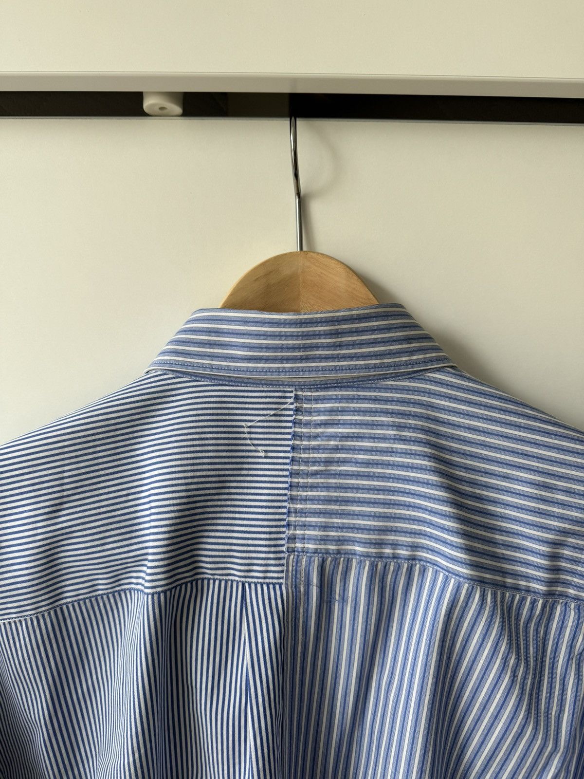 Comme des Garcons SHIRT [L] Striped Patchwork Shirt (SS09) Size US L / EU 52-54 / 3 - 5 Thumbnail