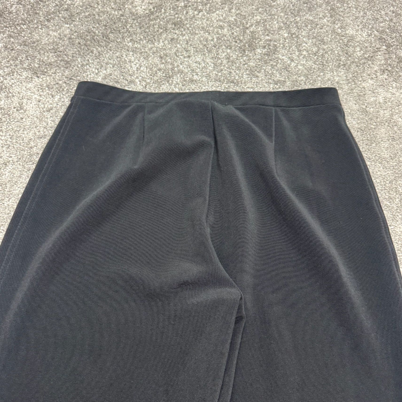 JM Collection JM Collection Pants Womens 12P Black Velour Velvet Wide Leg Back Pull On Y2K Retro Womens Size 34" / US 12 / IT 48 - 3 Thumbnail