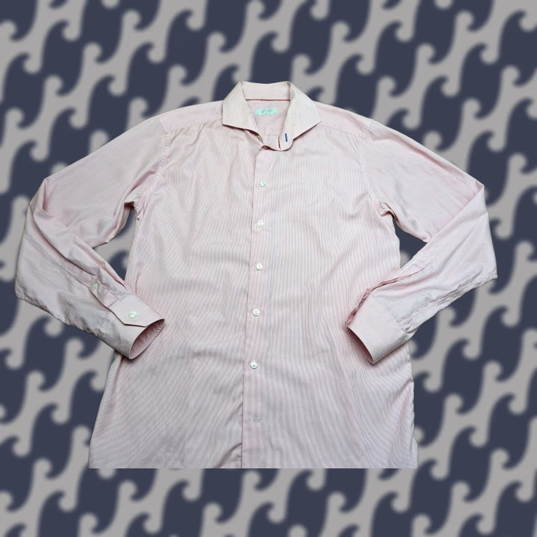 Eton ETON Button Up Shirt Mens Size 42 / 16.5 Pink Striped Long Sleeves Shirt Mens Slim Size 42 Pink Striped Long Sleeve Button-Up Venues: Casual wait Size US XL / EU 56 / 4 - 1 Thumbnail