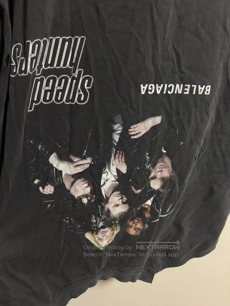 Balenciaga Balenciaga Band Speed Hunter Patchwork Short Sleeve T-Shir Size US M / EU 48-50 / 2 - 3 Thumbnail