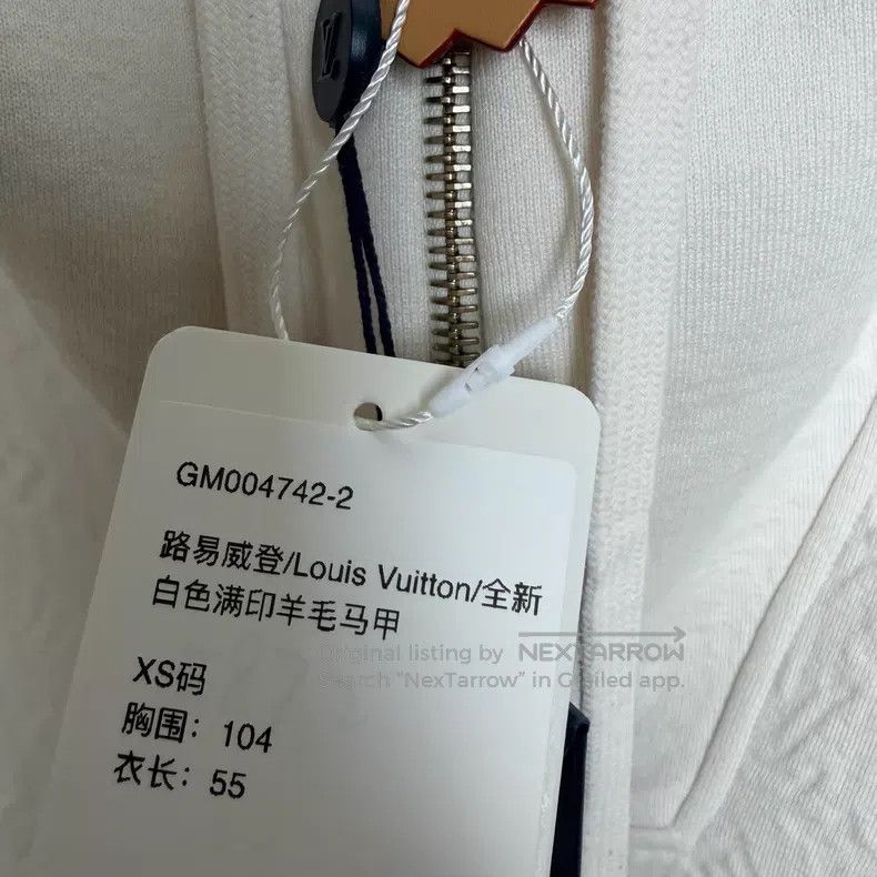 Louis Vuitton Louis Vuitton White full-print wool waistcoat vest Size US XS / EU 42 / 0 - 6 Thumbnail