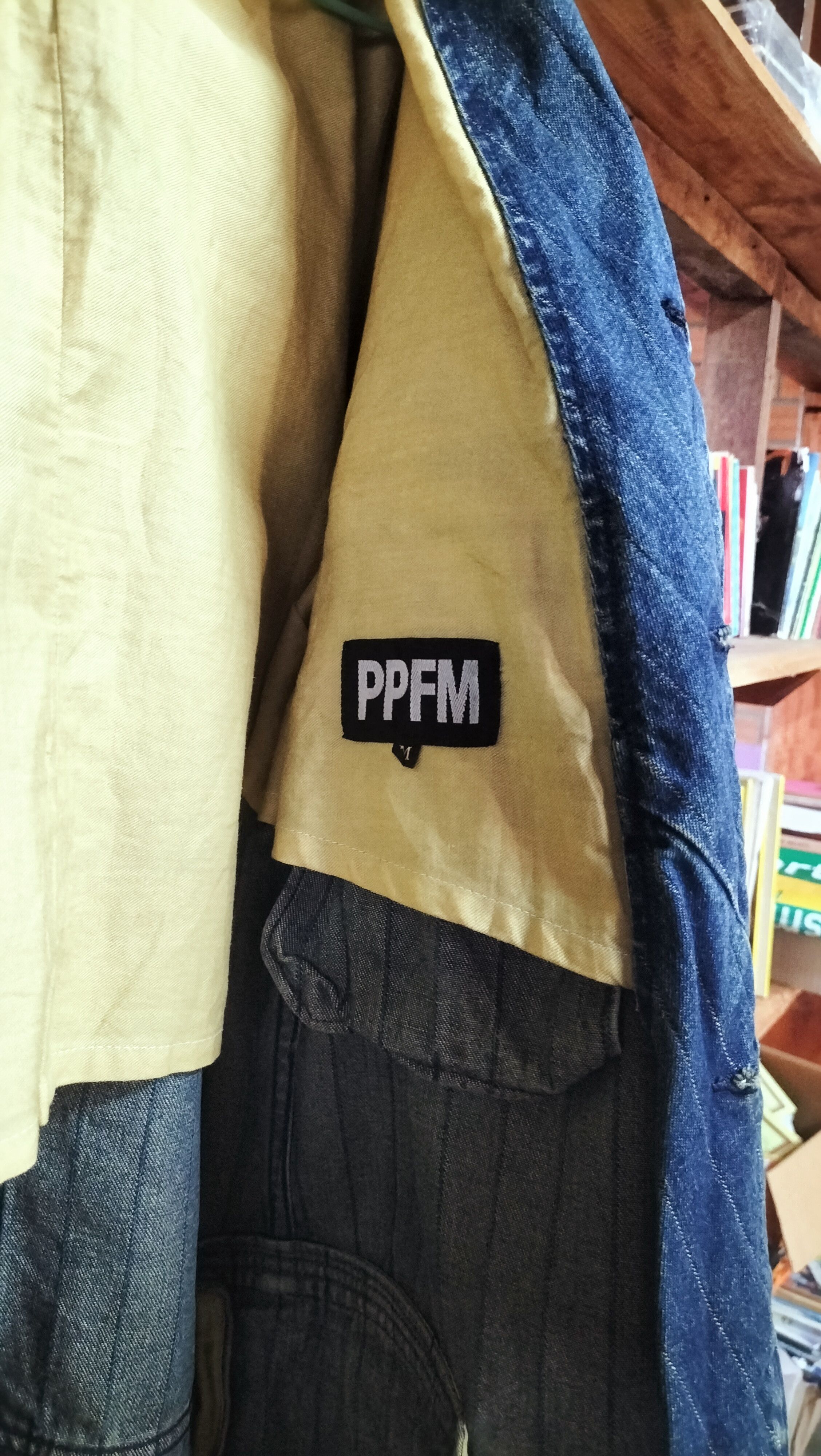 PPFM Vintage PPFM Denime Blazer jacket Japanese Rare Fabric Size US L / EU 52-54 / 3 - 4 Thumbnail