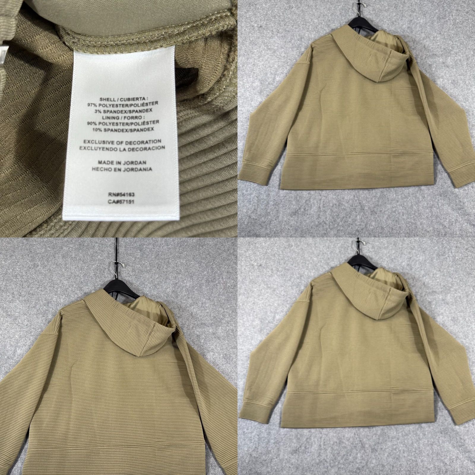 DKNY DKNY Full Zip Hoodie Sweatshirt Womens L Utility Green NWT Ottoman Ribbed Pockets Zipper Size L / US 10 / IT 46 - 8 Thumbnail