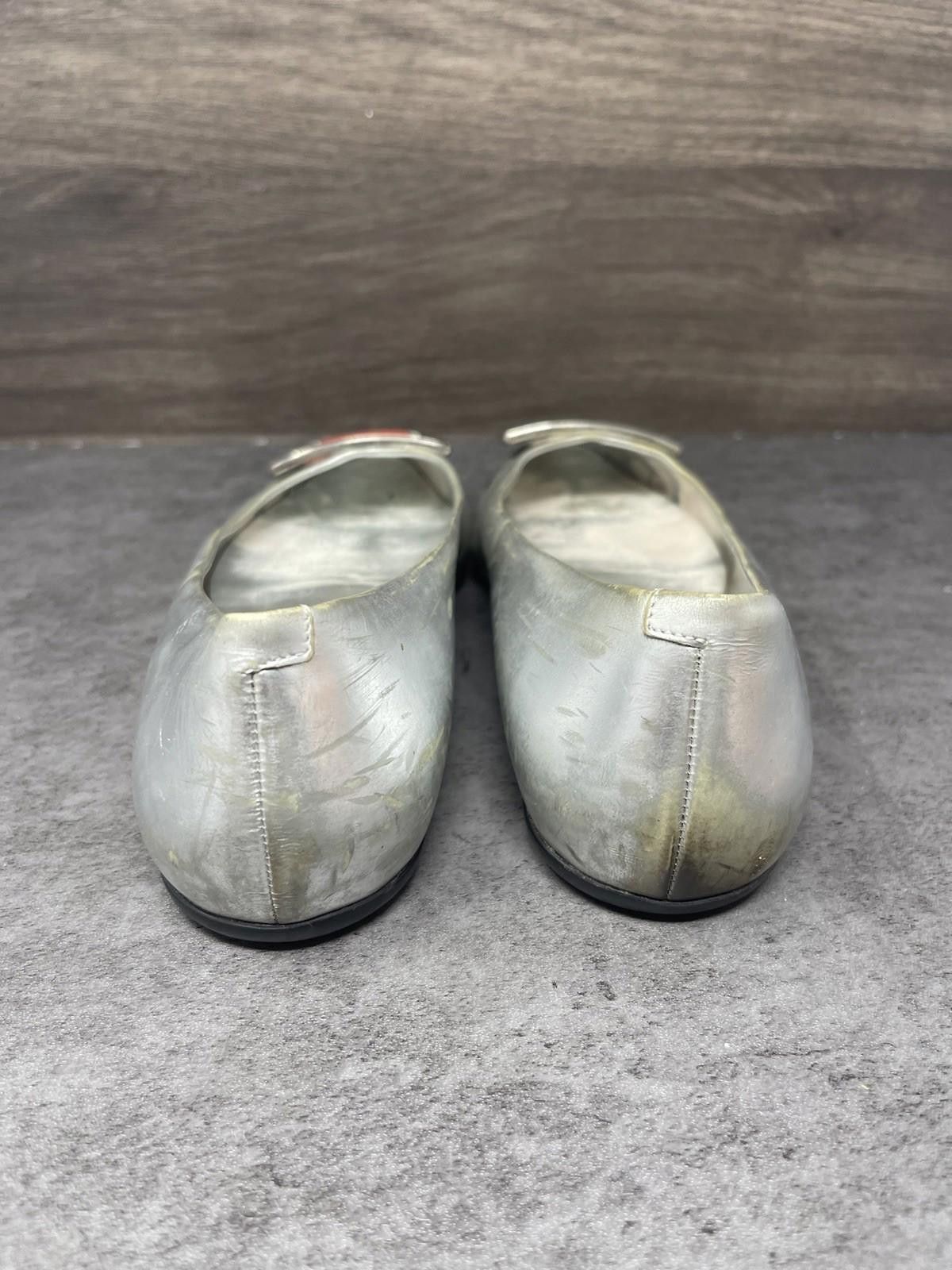 Other Roger Vivier Gommette Love Flats Womens Size 8 (39) Silver Size US 8 / IT 38 - 4 Thumbnail
