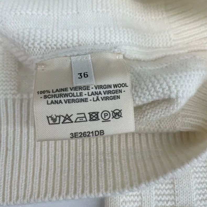 Hermes Hermes Cream wool knitted pullover Size XS / US 0-2 / IT 36-38 - 4 Thumbnail