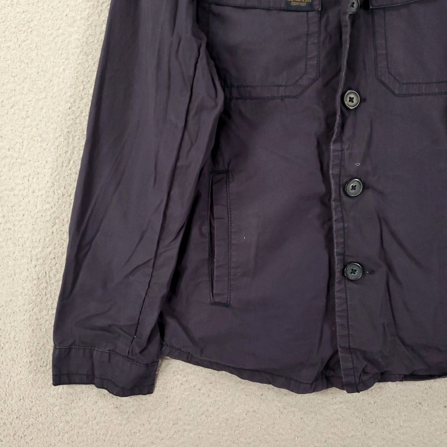 Nautica Nautica Mens Medium Navy Canvas Military Army Shacket Shirt Jacket Size US M / EU 48-50 / 2 - 7 Thumbnail