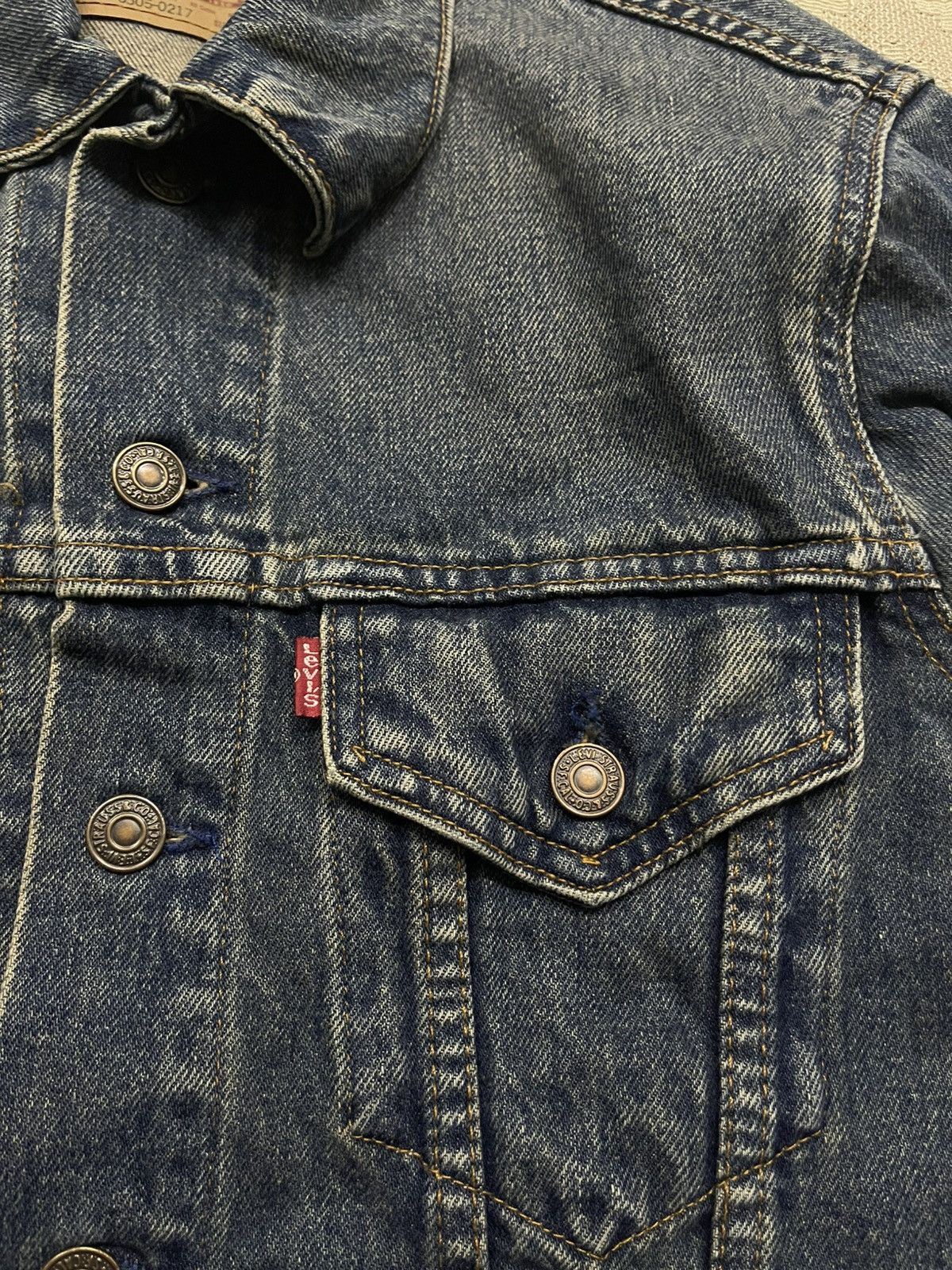 Levi's Vintage Clothing VINTAGE LEVIS DENIM JEANS TRUCKER JACKET SZ34 Size XXS / US 00 / IT 34 - 6 Thumbnail