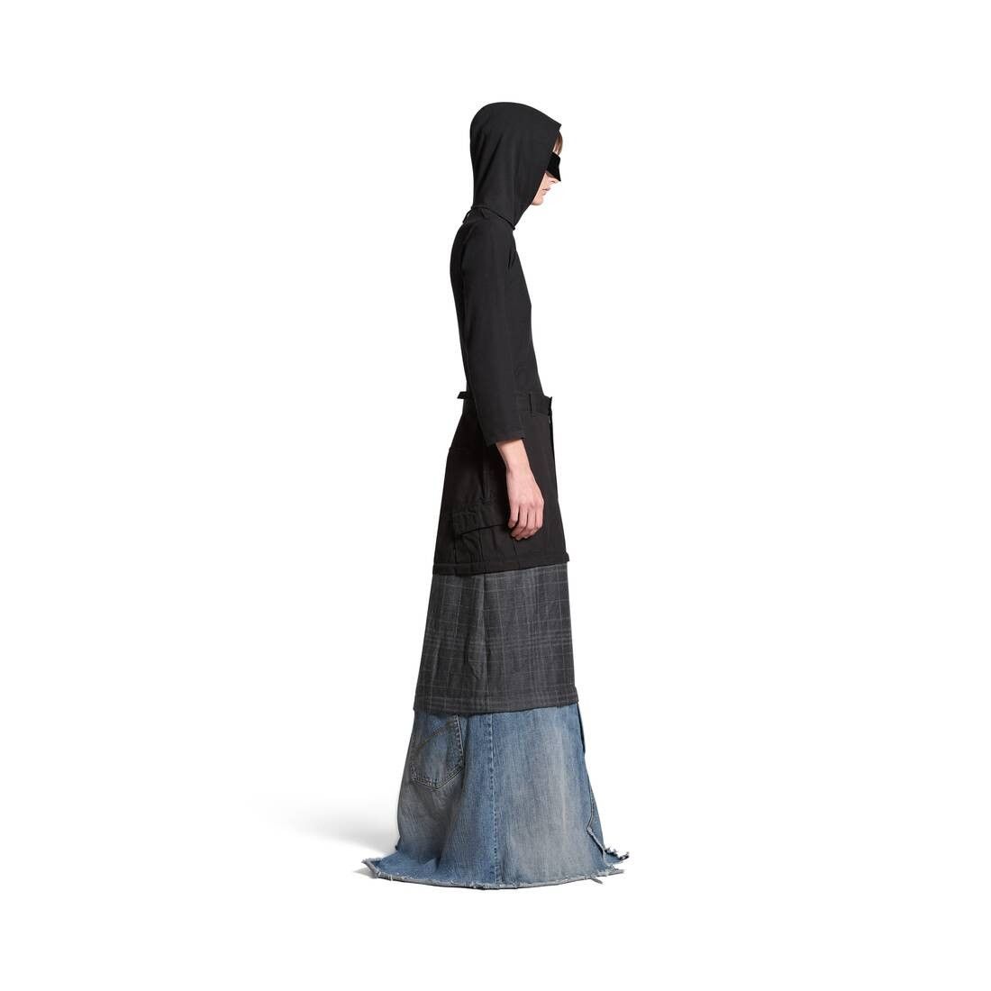 Balenciaga o1tr1nto0825 Maxi Layered Cargo Skirt in Multicolor Size 25" / US 0 / IT 36 - 3 Thumbnail