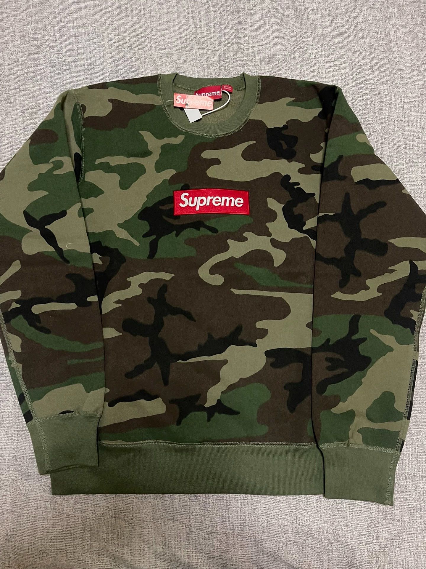 Supreme Supreme FW15 Woodland Camo Box Logo Crewneck L New With Tags Size US L / EU 52-54 / 3 - 1 Thumbnail