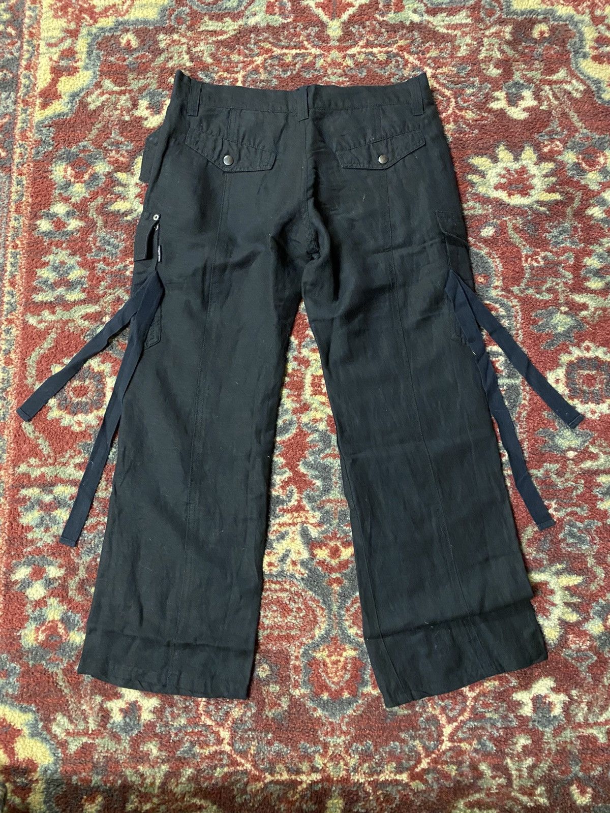 Tornado Mart Tornado Mart Flared Lace Cargo Pants Size 30" / US 8 / IT 44 - 5 Thumbnail