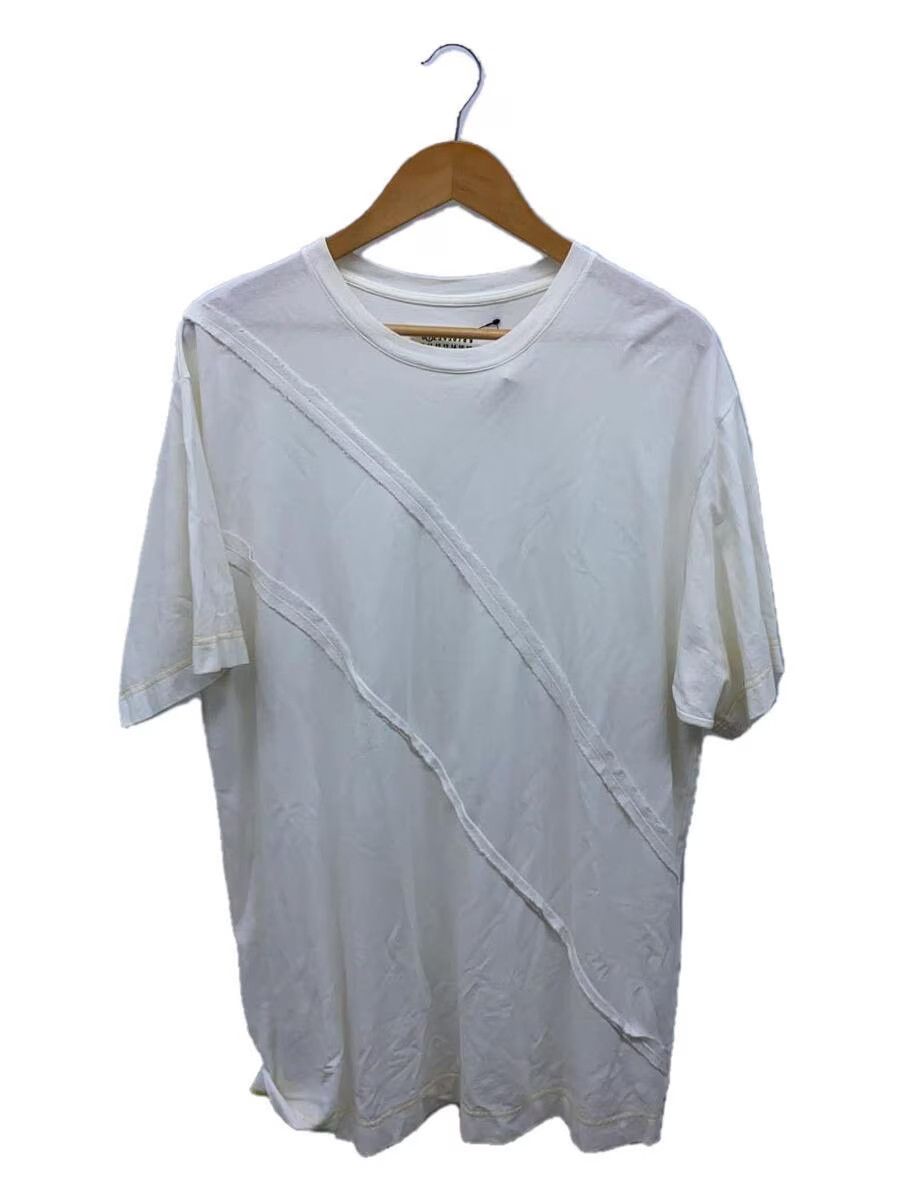 image of Maison Margiela Reconstructed Stitch Tee in Cream, Men's (Size Medium)