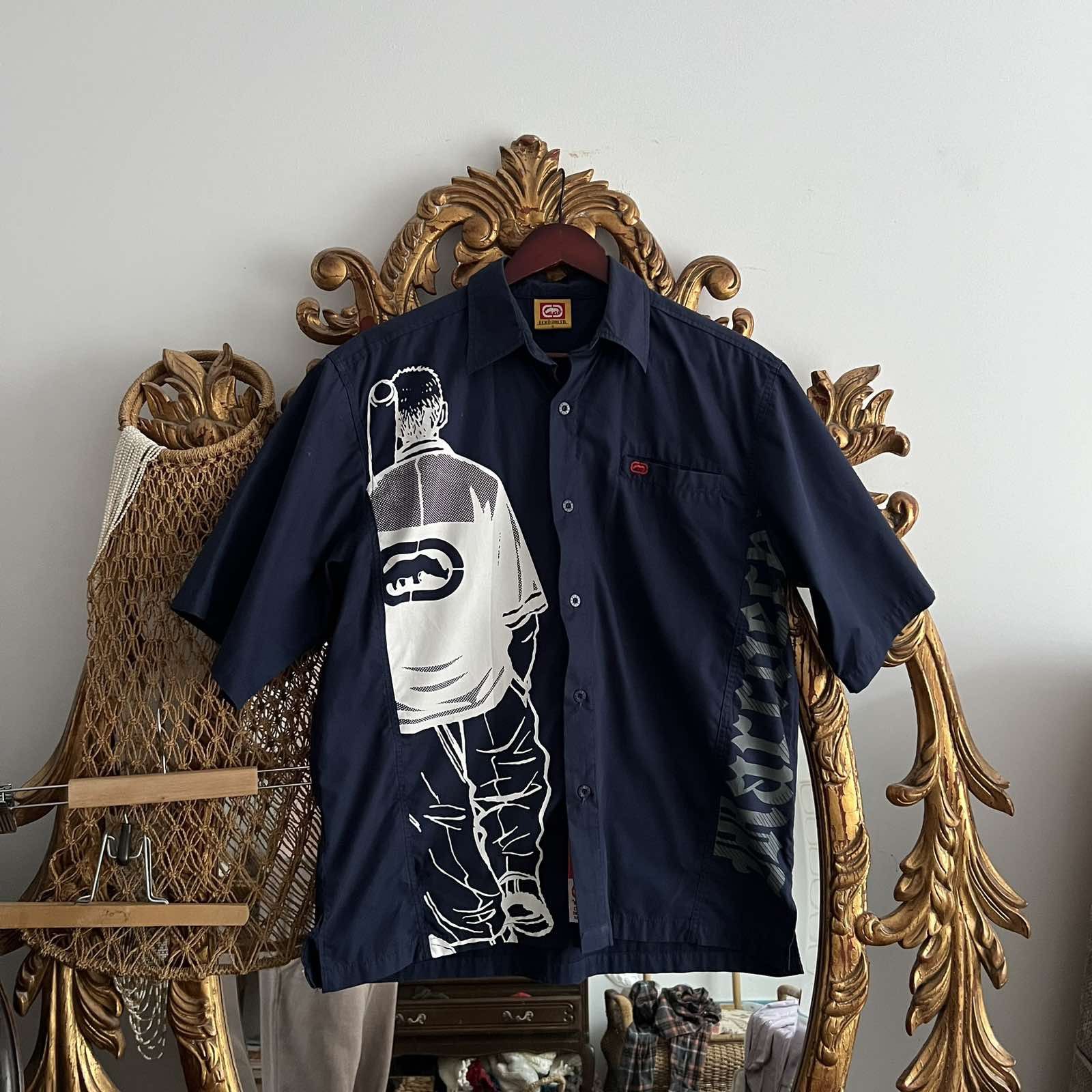 Ecko Unltd. 90s Ecko Blue Shirt Sz S Size US S / EU 44-46 / 1 - 1 Thumbnail