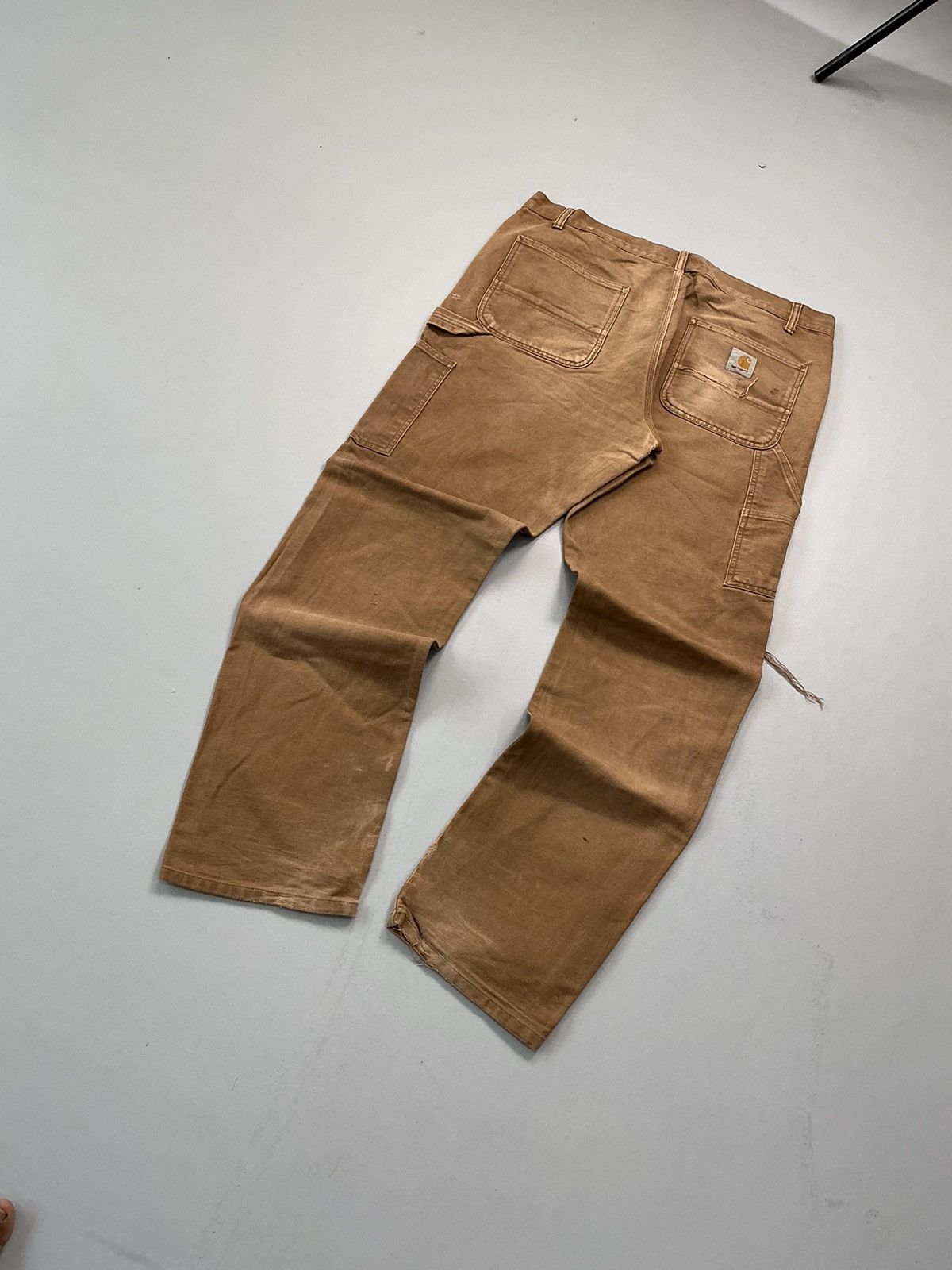 Carhartt Wip Vintage faded Carhartt carpenter damaged denim Size US 40 / EU 56 - 12 Thumbnail