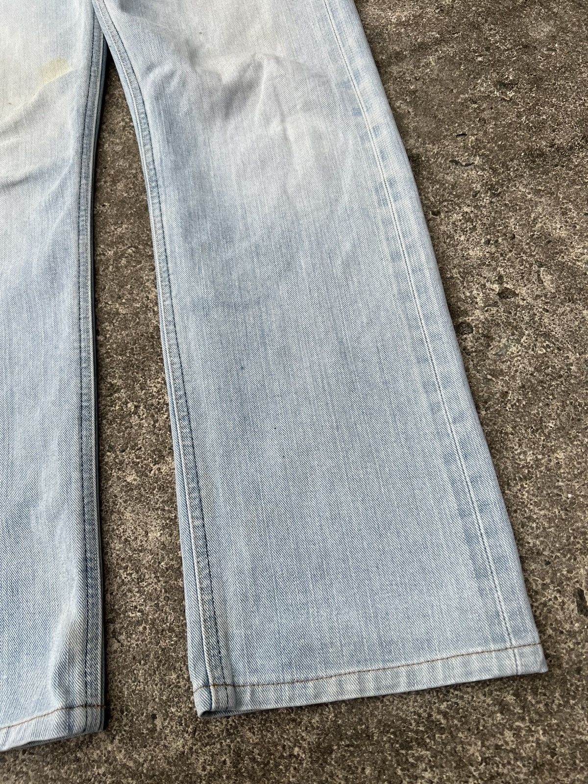 Japanese Brand Vintage 90’s Lee Riders Sanforized Selvedge Faded Jean Size US 30 / EU 46 - 9 Thumbnail
