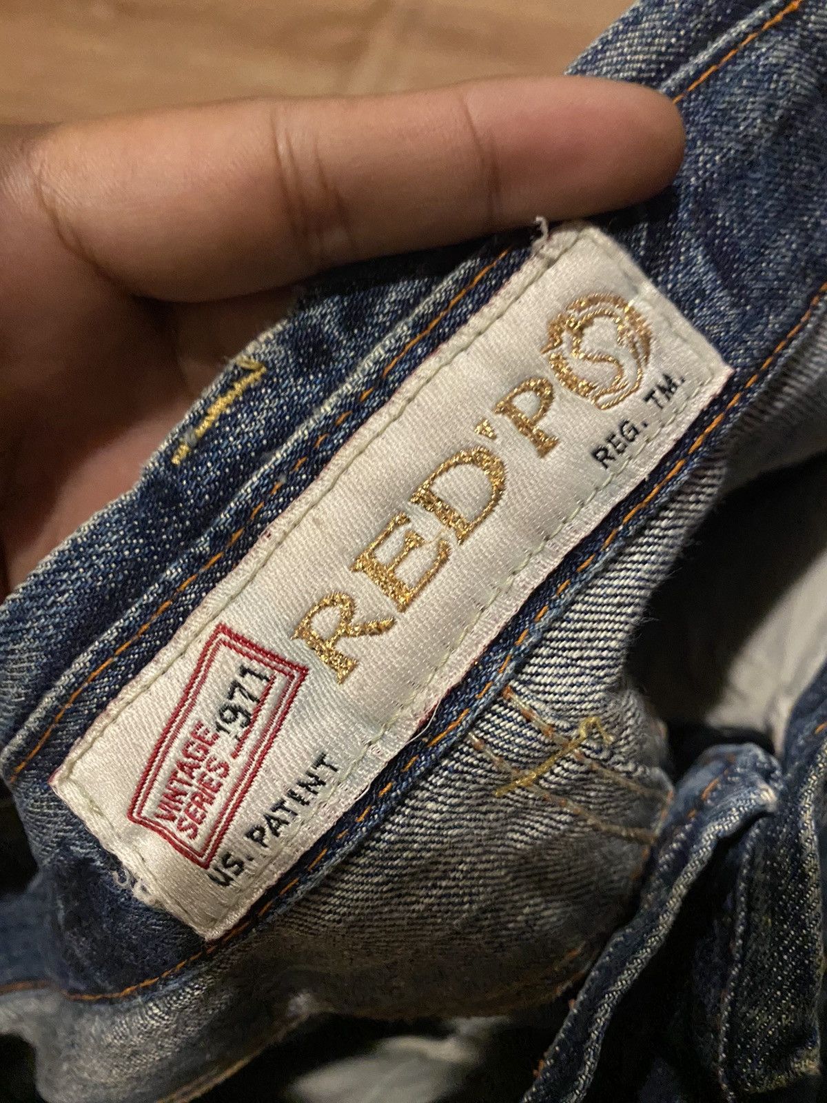 Japanese Brand Flare jeans Red 🌶️ pepeper Boot Cit Size 30" / US 8 / IT 44 - 6 Thumbnail