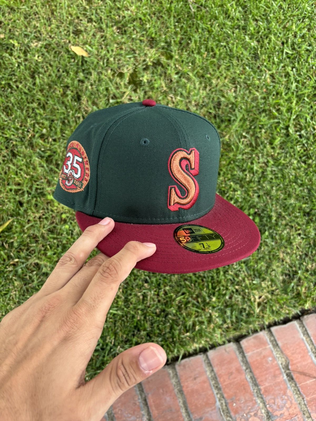 Topperz Topperz Exclusive Seattle Mariners TwoTone Fitted 71/4 Size ONE SIZE - 6 Thumbnail