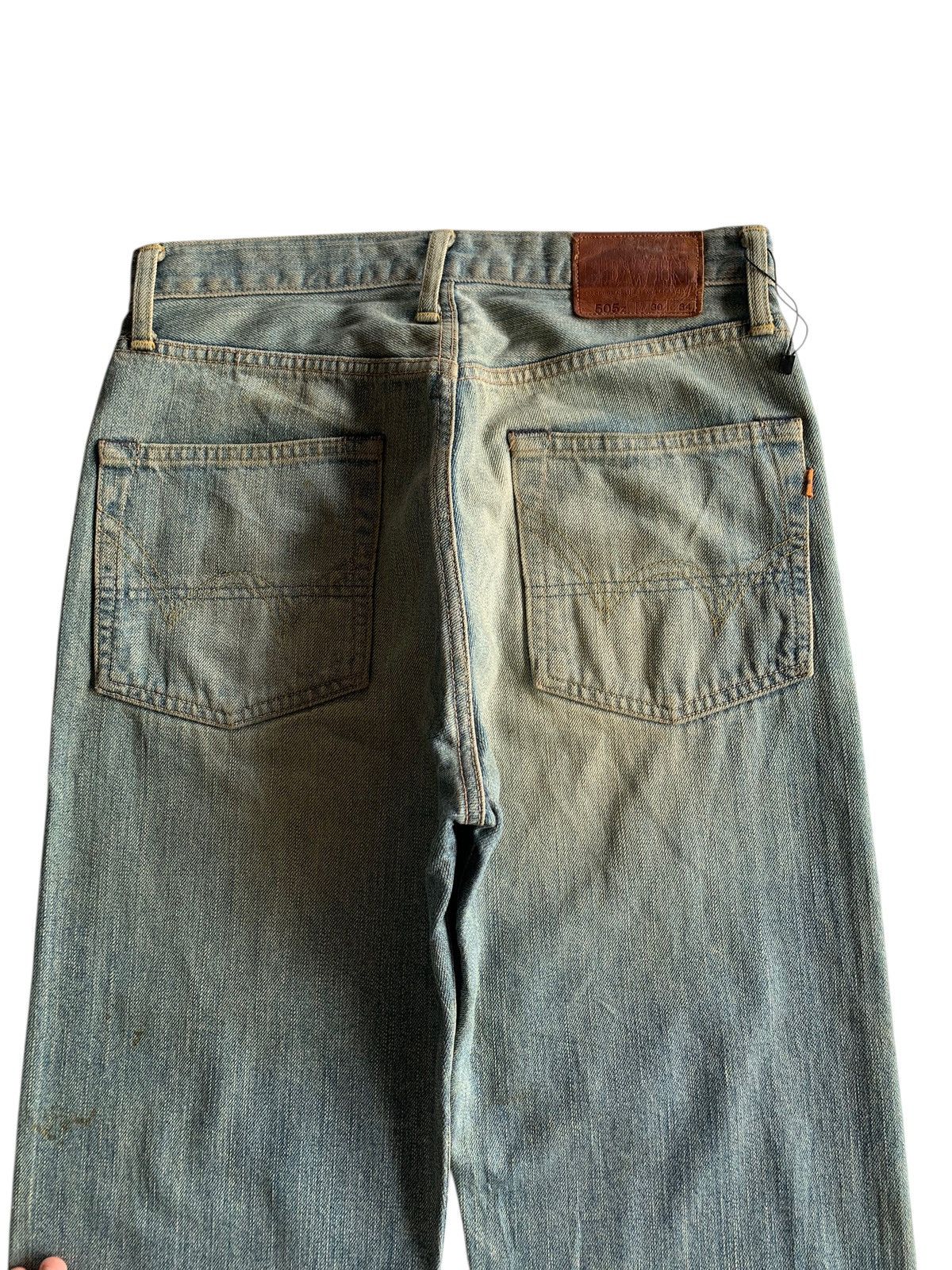 Edwin VINTAGE EDWIN SELVEDGE 505Z FADED&RUSTY DISTRESSED DENIM Size US 30 / EU 46 - 8 Thumbnail