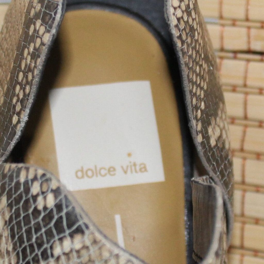 Dolce Vita Dolce Vita Black and Cream Faux Snake Skin Booties NWOB Size US 9 / IT 39 - 2 Thumbnail