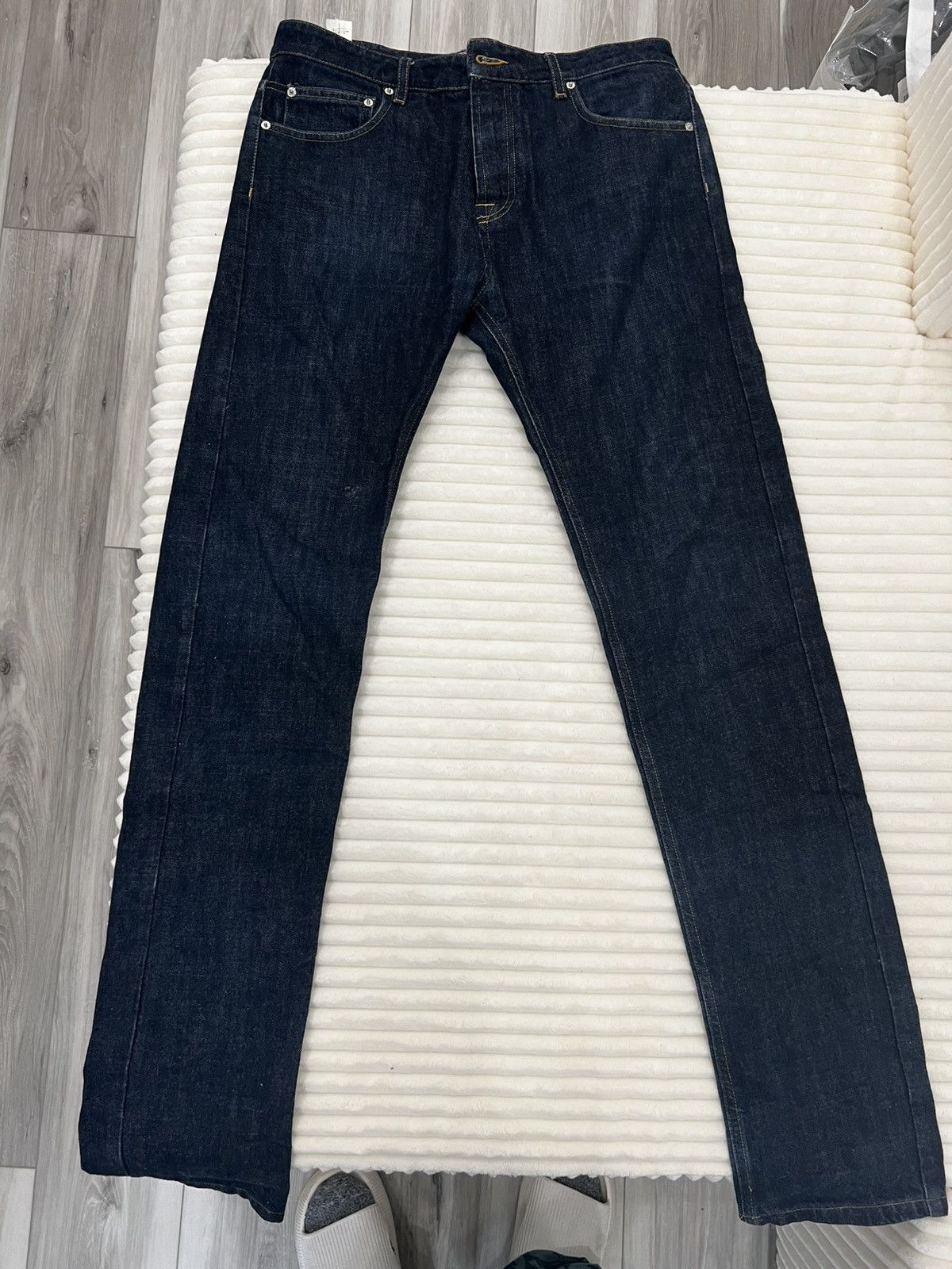 Kenzo Kenzo Blue Denim Reversible Cuffed Jeans Size US 31 - 1 Thumbnail