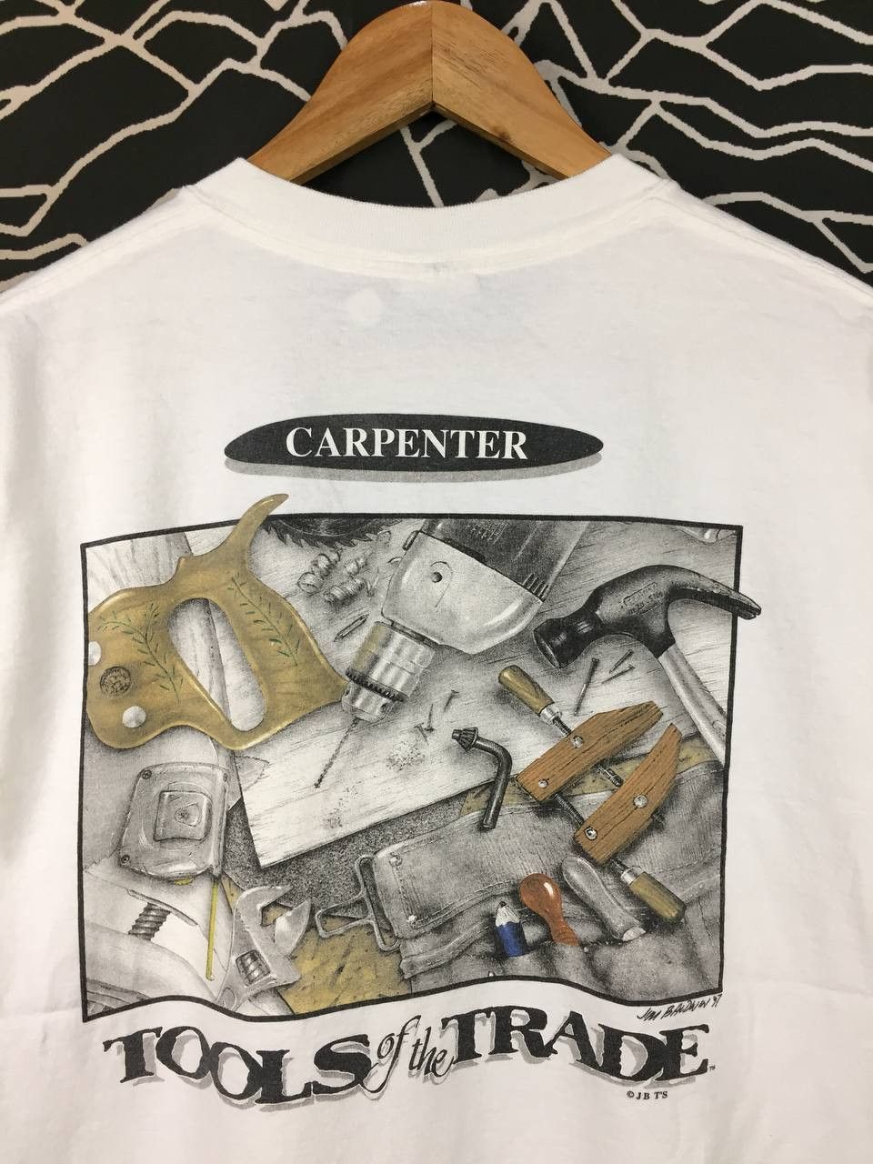 Vintage Vtg 90s 00s Tools of the Trade Carpenter Edition Tee Size US M / EU 48-50 / 2 - 3 Thumbnail