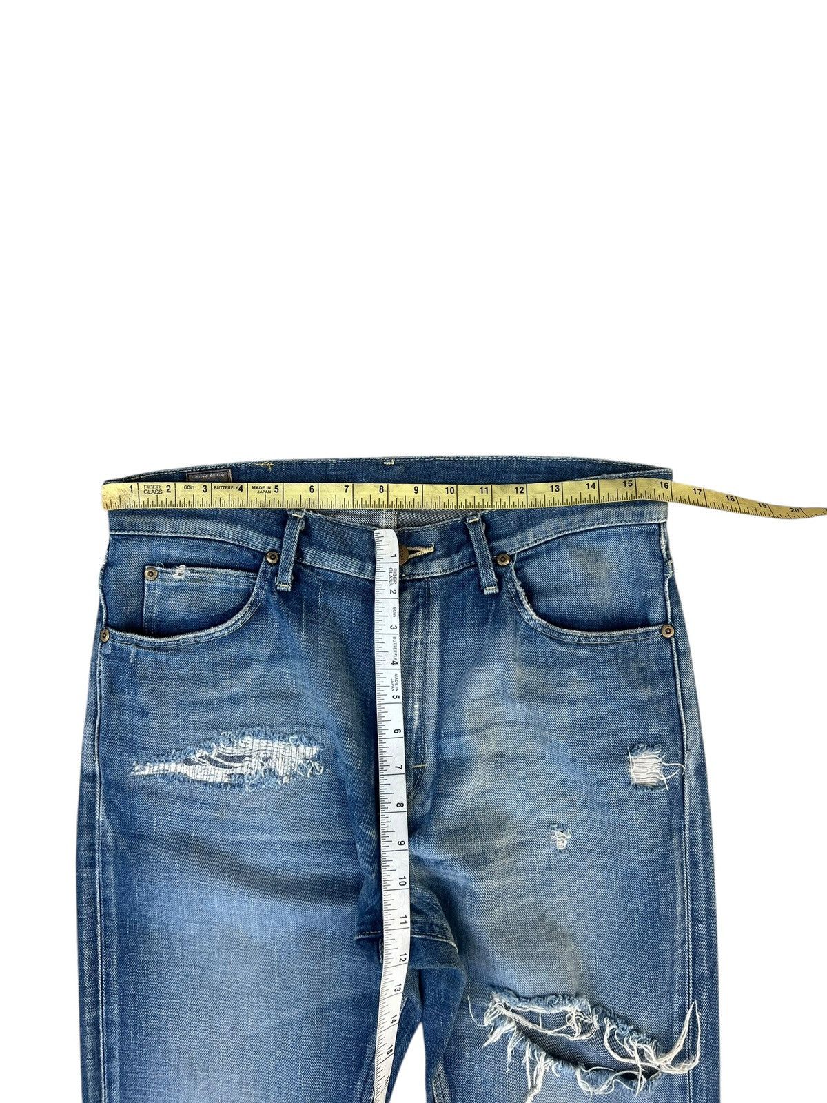 Lee Distressed Mud Denim Lee Riders Limited Edition Flare Jeans Size US 31 - 4 Thumbnail