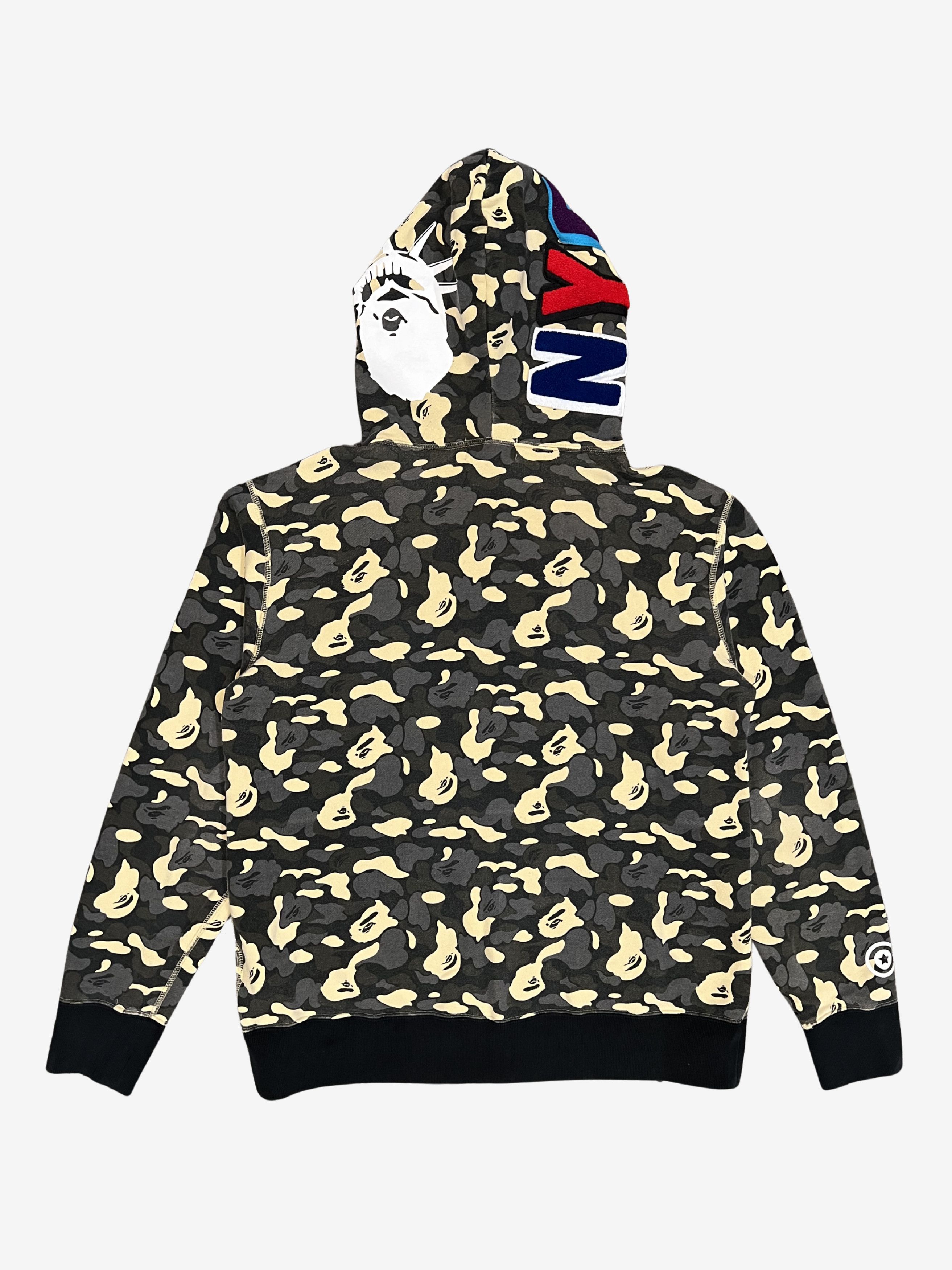 Bape A Bathing Ape NYC Store Exclusive Camo Full Zip Shark Hoodie Size US XL / EU 56 / 4 - 2 Thumbnail