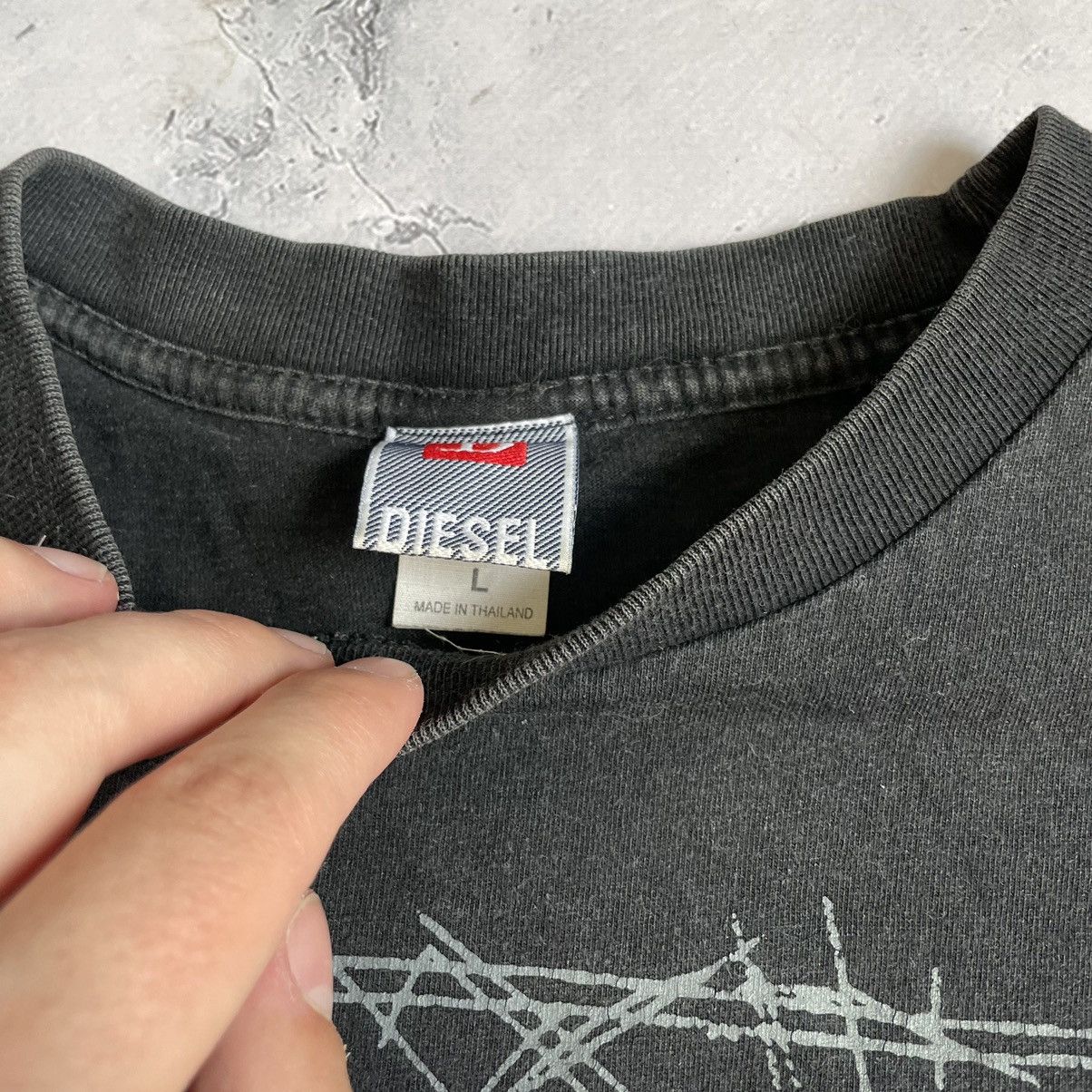 Diesel × Vintage Diesel Vintage Printed Tshirt 90s Size US L / EU 52-54 / 3 - 4 Thumbnail