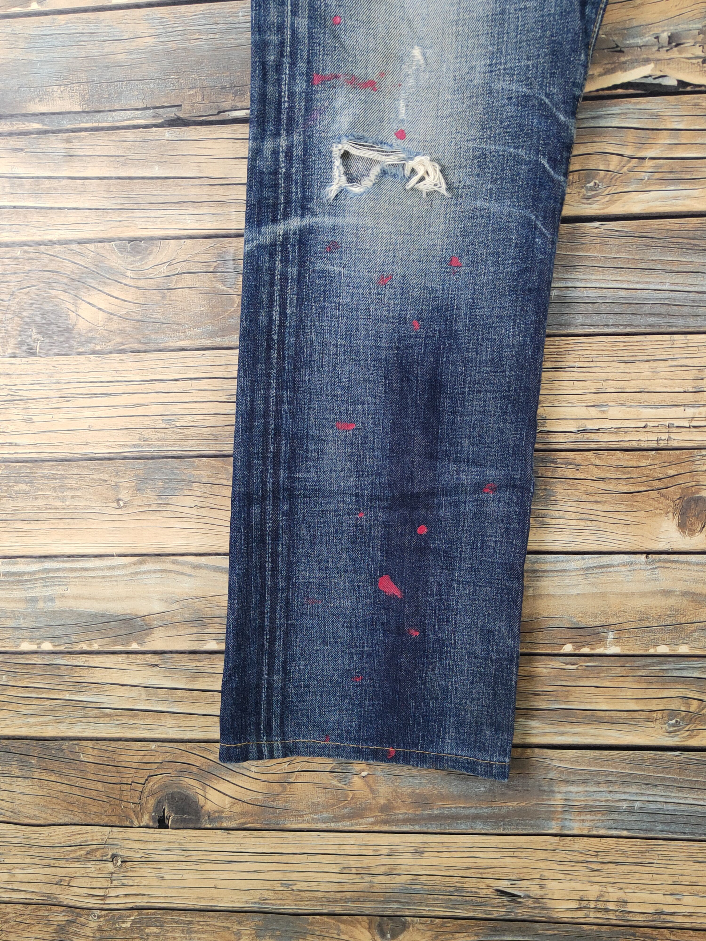 AG Adriano Goldschmied AG Adriano Goldschmied Distressed Ripped denim Jeans #W1591 Size US 29 - 4 Thumbnail