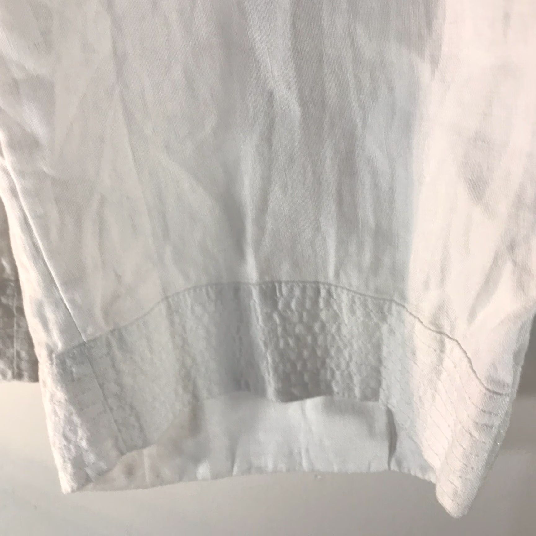 Vintage Pure Jill Pants XL Tall Linen White Cropped Pull On Womens Size 40" / US 18 - 2 Thumbnail