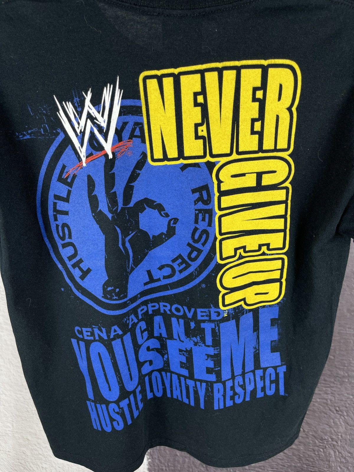 Vintage VTG 2007 WWE John Cena Fifth Sun Double Sided T-shirt Black Size US XXS / EU 40 - 9 Thumbnail