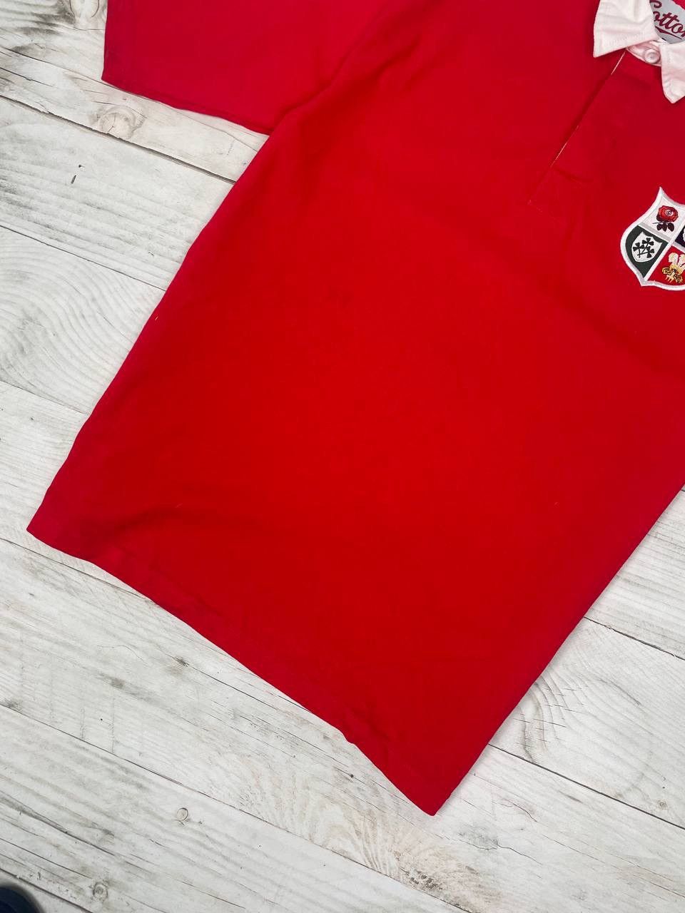 Vintage Vintage British and Irish 1989 Rugby Polo Shirt Jersey Size US L / EU 52-54 / 3 - 3 Thumbnail