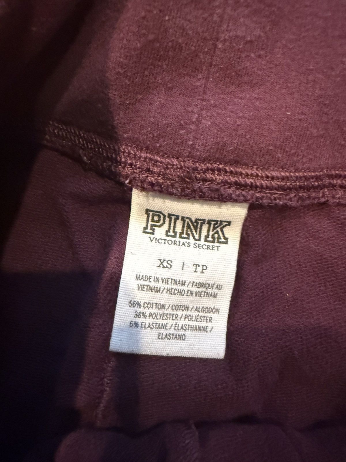 Victoria's Secret PINK Purple Joggers Size 25" / US 0 / IT 36 - 2 Thumbnail