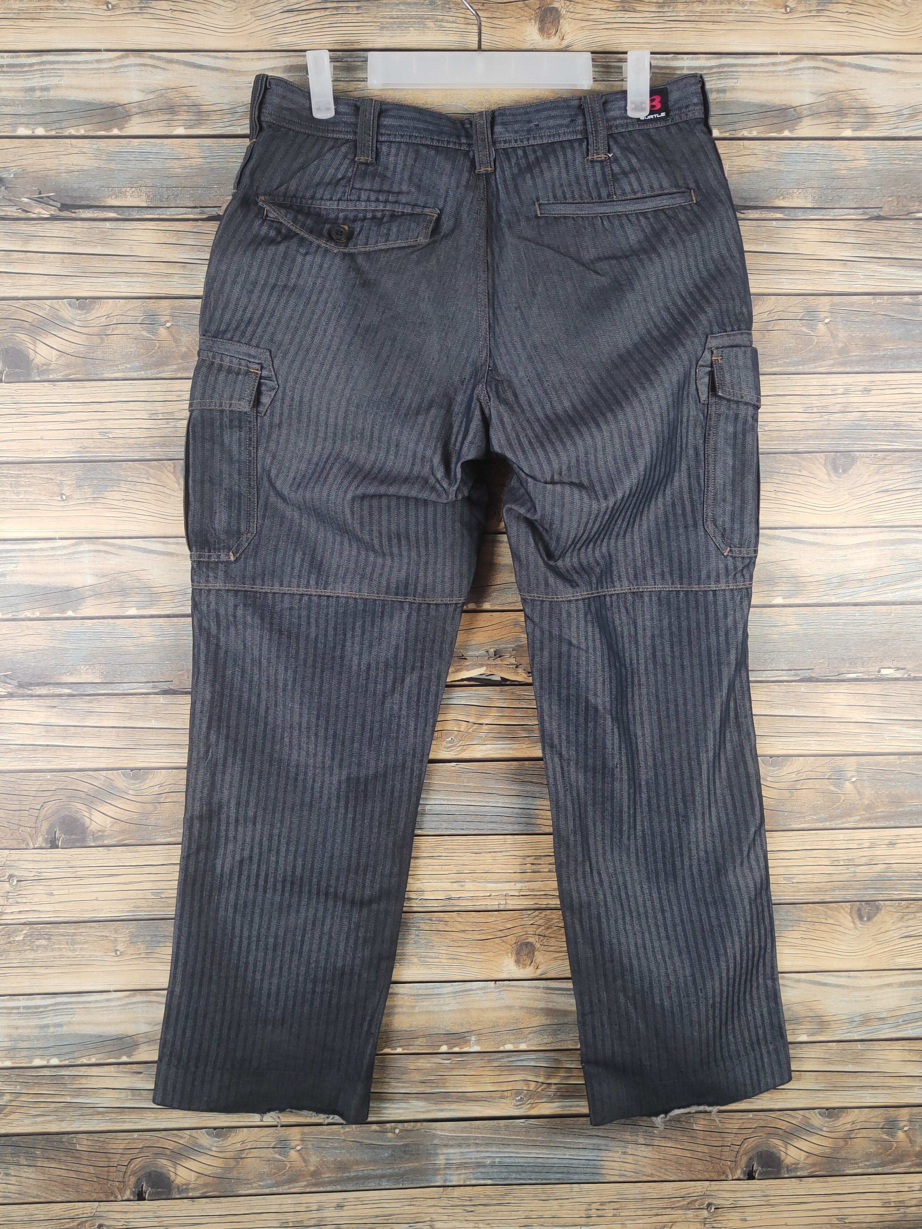 Japanese Brand DL Burtle Navy Multipocket Cargo Pants #46-270T Size US 32 / EU 48 - 8 Thumbnail