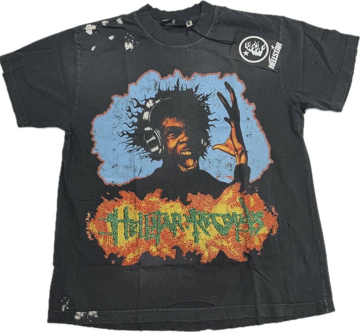 HELLSTAR Hellstar Headphones T-shirt Size US S / EU 44-46 / 1 - 1 Thumbnail