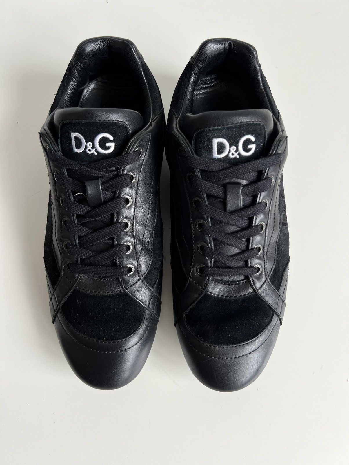 Dolce & Gabbana 🔥 Vintage 00s Dolce&Gabbana Spider Low-top Leather Sneakers Size US 7.5 / EU 40-41 - 4 Thumbnail