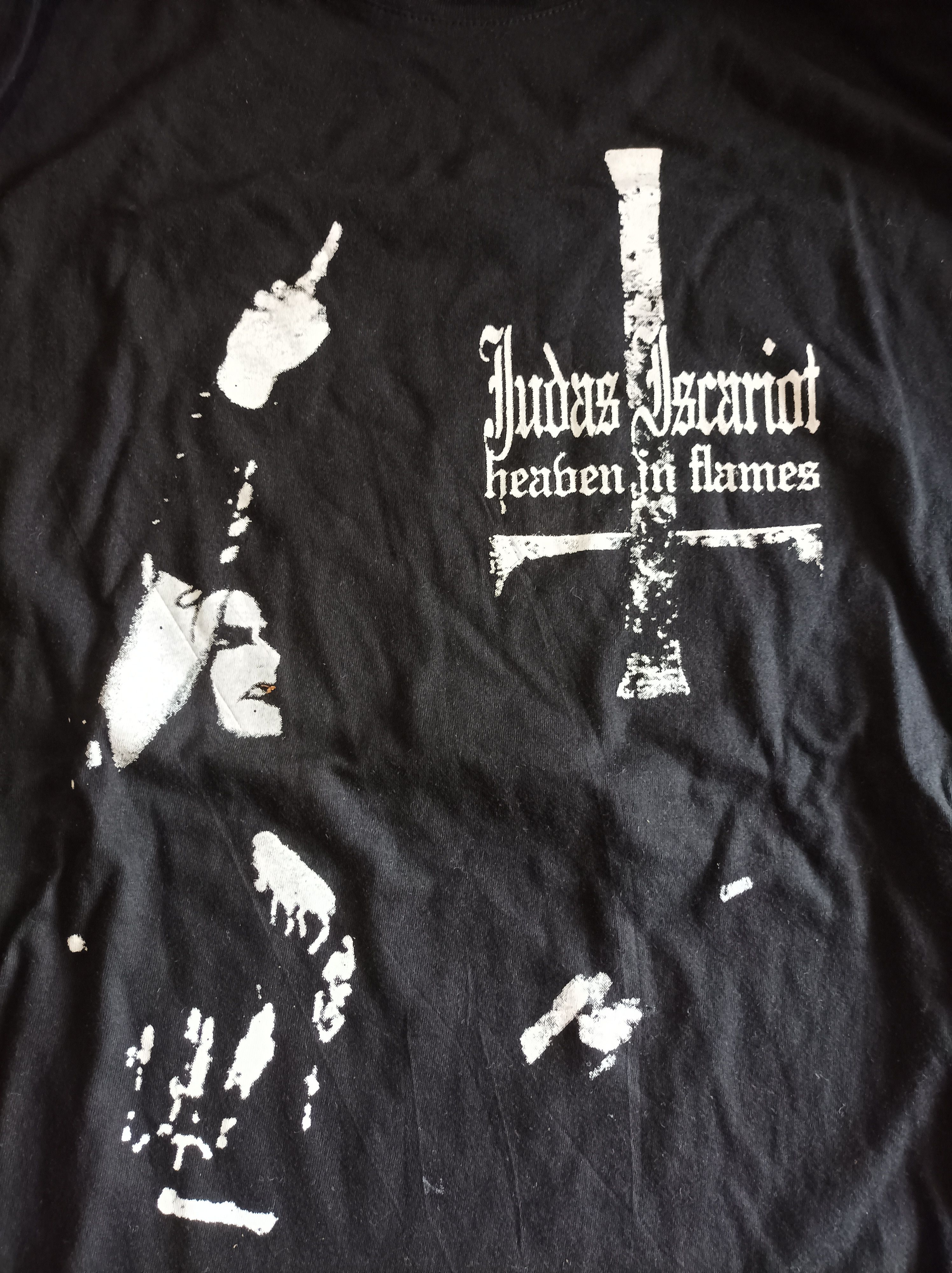Band Tees Judas Iscariot.Heaven in Flames.vintage Size US XL / EU 56 / 4 - 4 Thumbnail