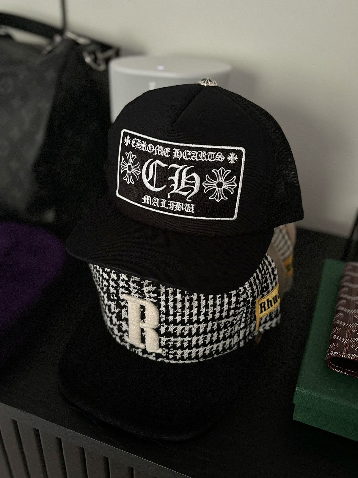 image of Chrome Hearts Exclusive Malibu Hat in Black, Men's