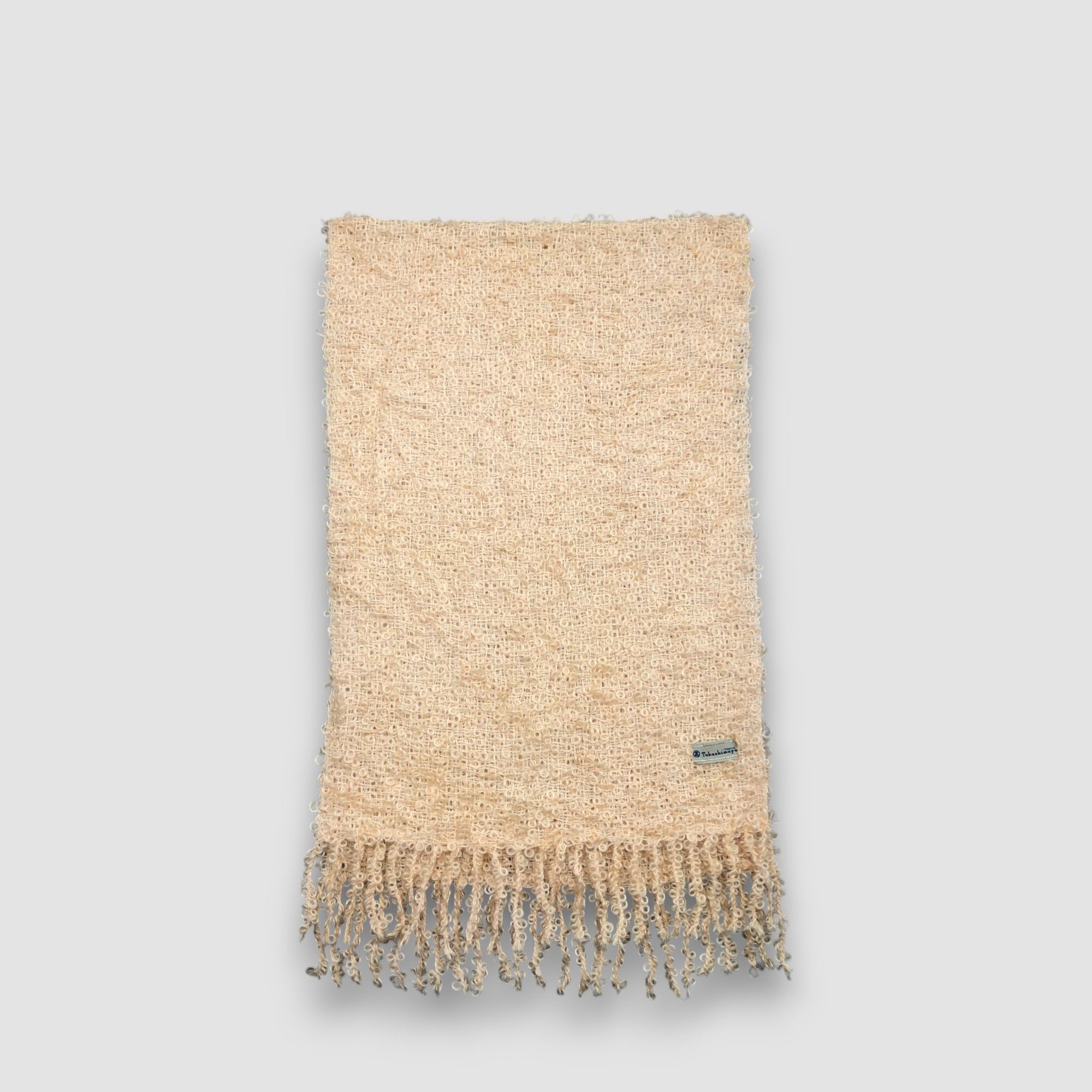 Japanese Brand Vintage Takashimaya Scarf Muffler Large Stole Wool Scarves Size ONE SIZE - 3 Thumbnail
