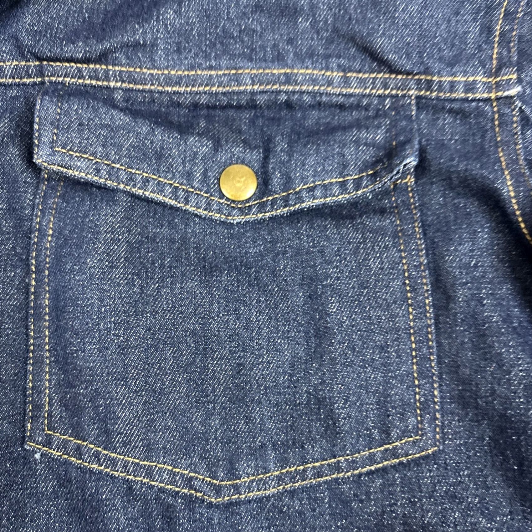 Haband VINTAGE Haband Duke Jean Jacket Blue Denim Lined EUC Medium Men’s Jacket Size US 33 - 3 Thumbnail