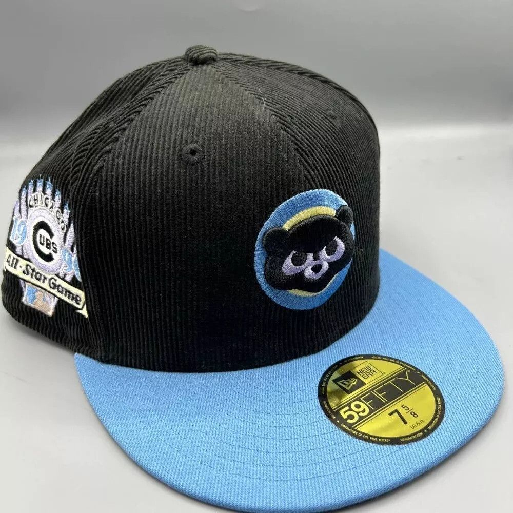 New Era Chicago Cubs Hat Men 7 5/8 Corduroy 59Fifty New Era Fitted Size ONE SIZE - 1 Thumbnail