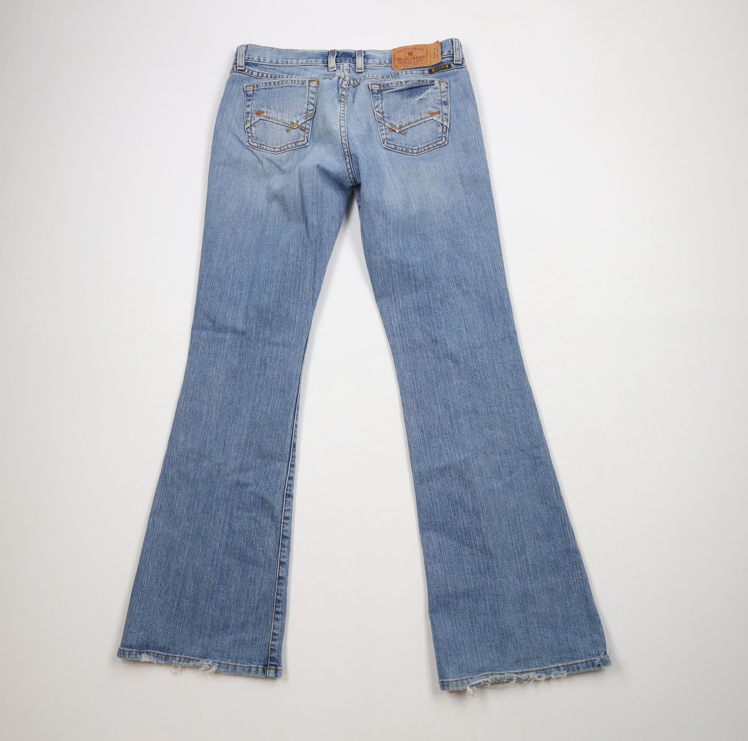 Lucky Brand × Vintage Vintage 90s Y2K Lucky Brand Flared Babydoll Denim Jeans USA Size 32" / US 10 / IT 46 - 11 Thumbnail