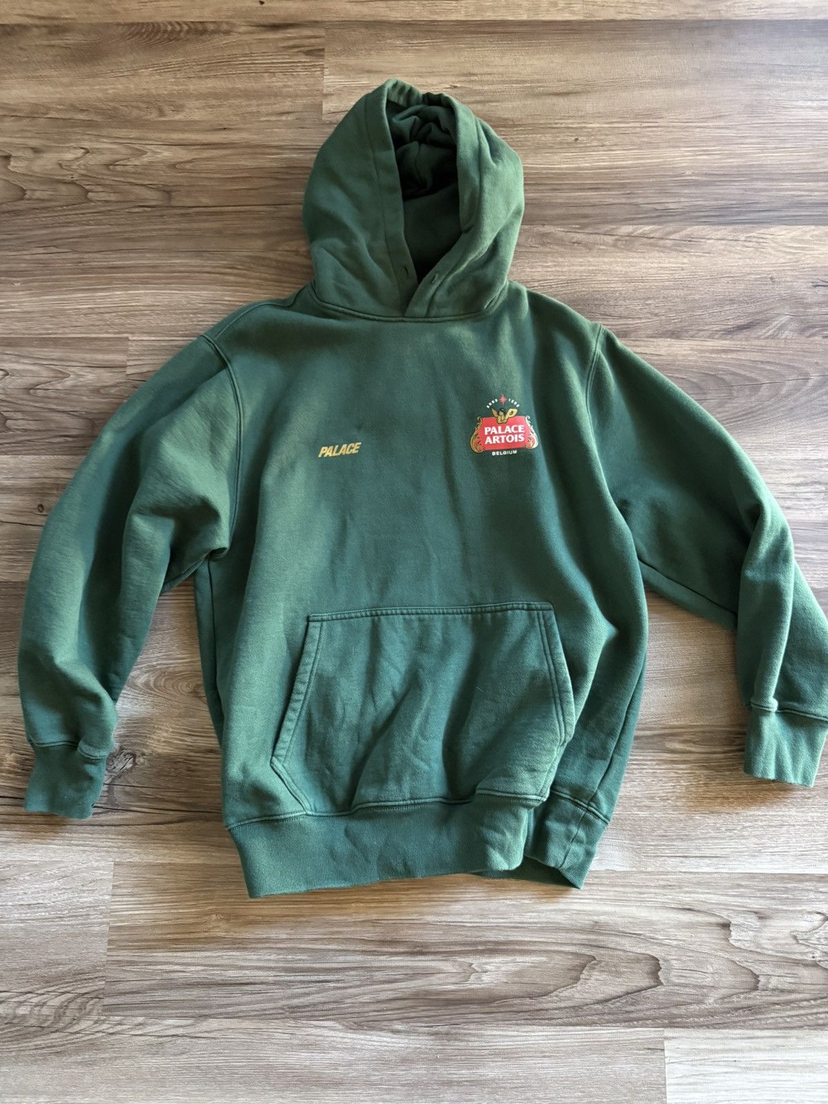 Palace Palace Stella Artois Hooded Sweatshirt Pine Green size Med Size US M / EU 48-50 / 2 - 1 Thumbnail