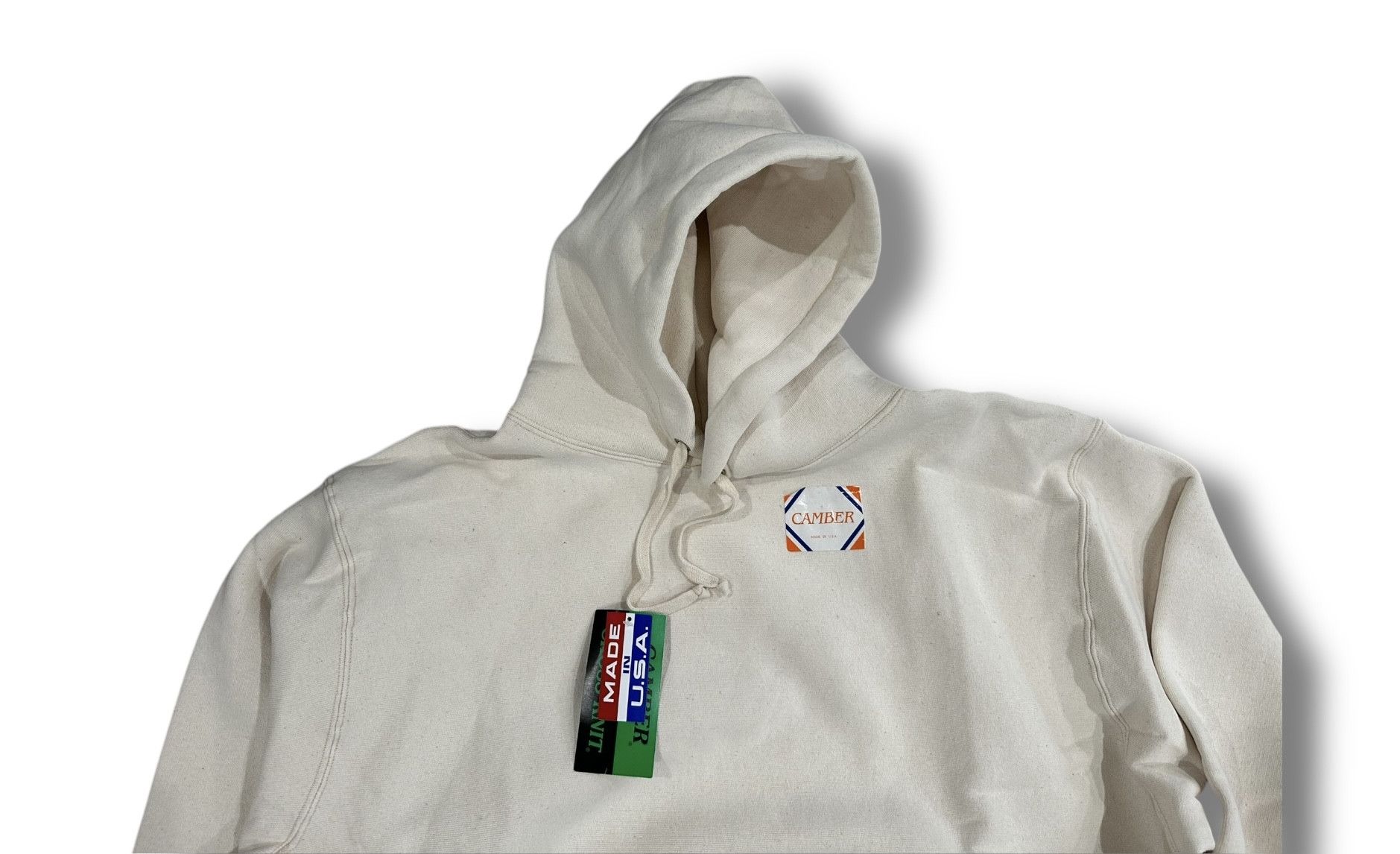 Camber CAMBER SPORTSWEAR-232 CROSS KNIT MEDIUM BEIGE/NATURAL HOODIE Size US M / EU 48-50 / 2 - 4 Thumbnail