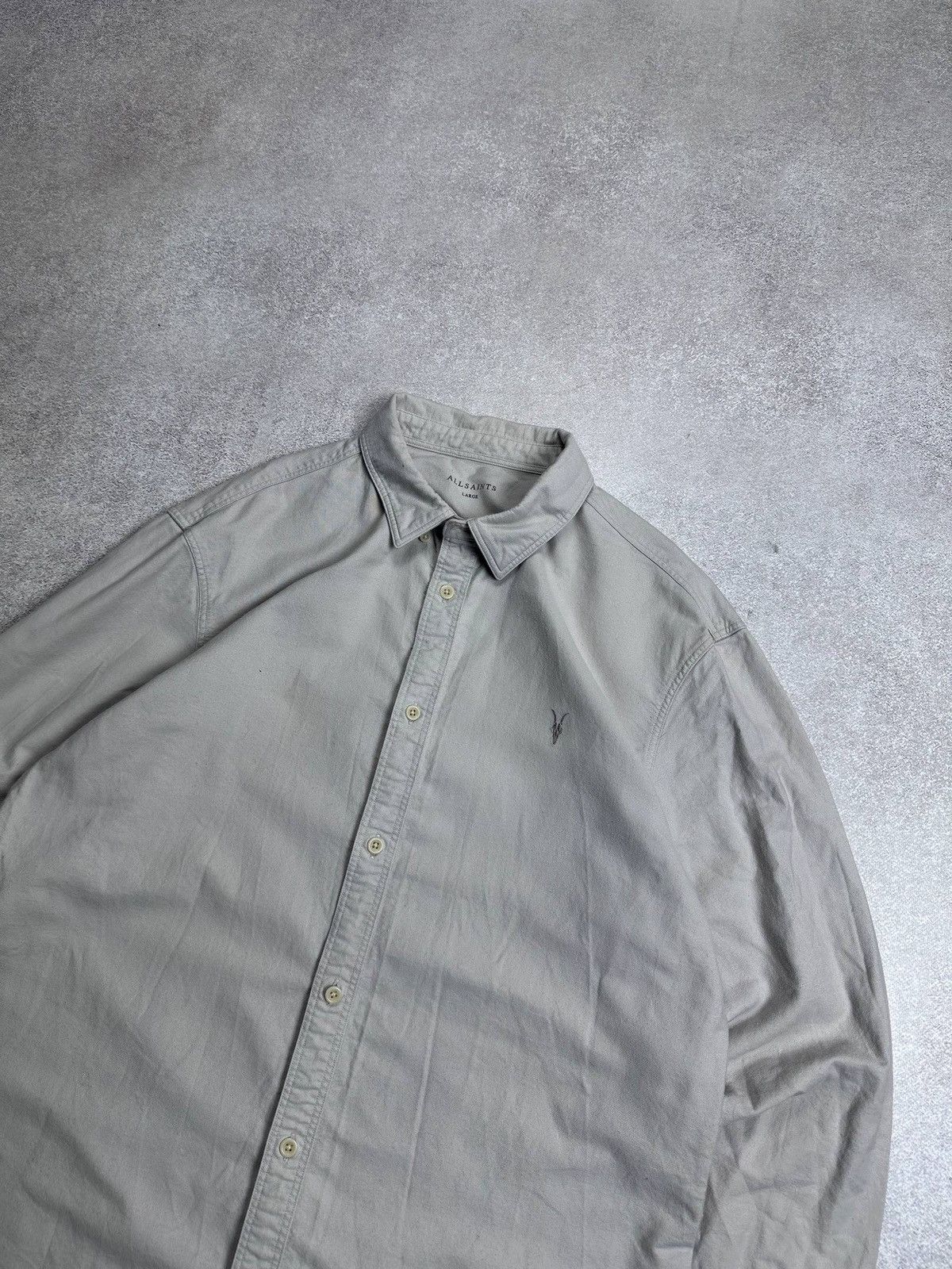Allsaints Vintage Allsaints Beige Overshirt Y2K L Size US L / EU 52-54 / 3 - 2 Thumbnail
