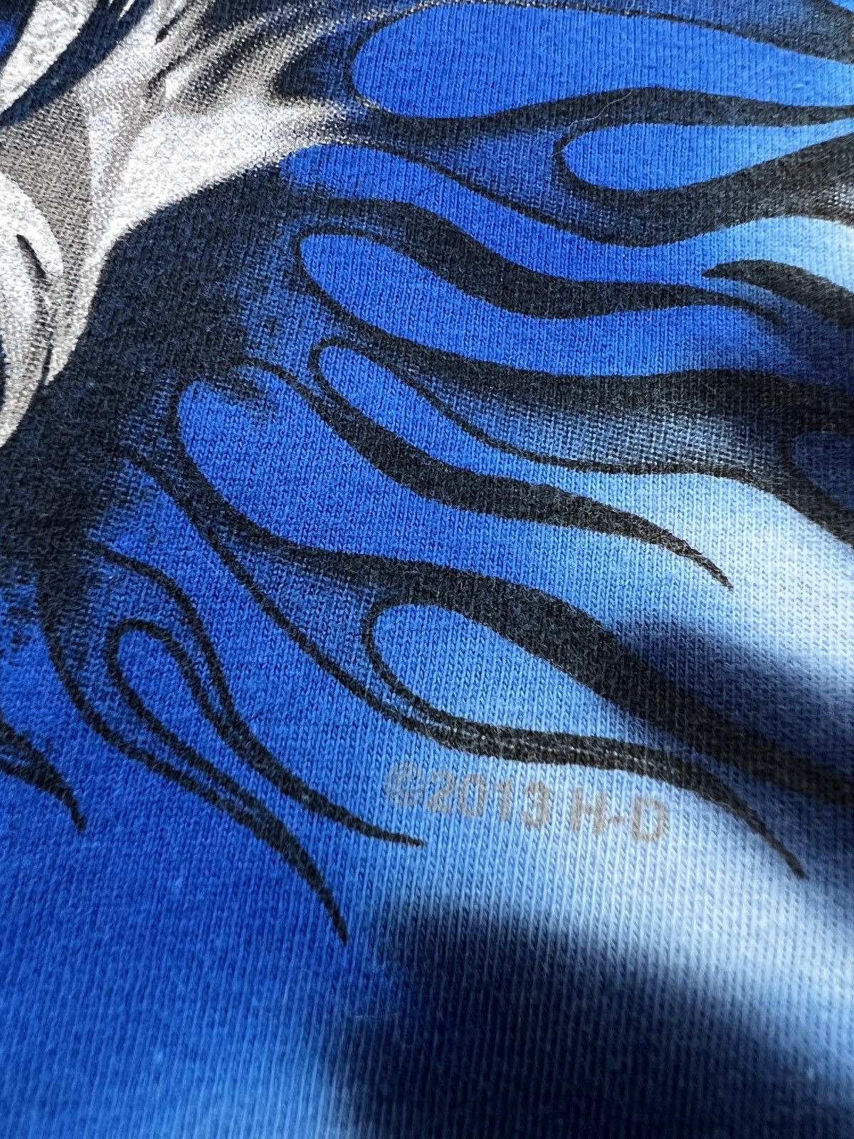Harley Davidson 90s FLAME HARLEY DAVIDSON HYPE RARE 00s t shirt Size US XL / EU 56 / 4 - 5 Thumbnail