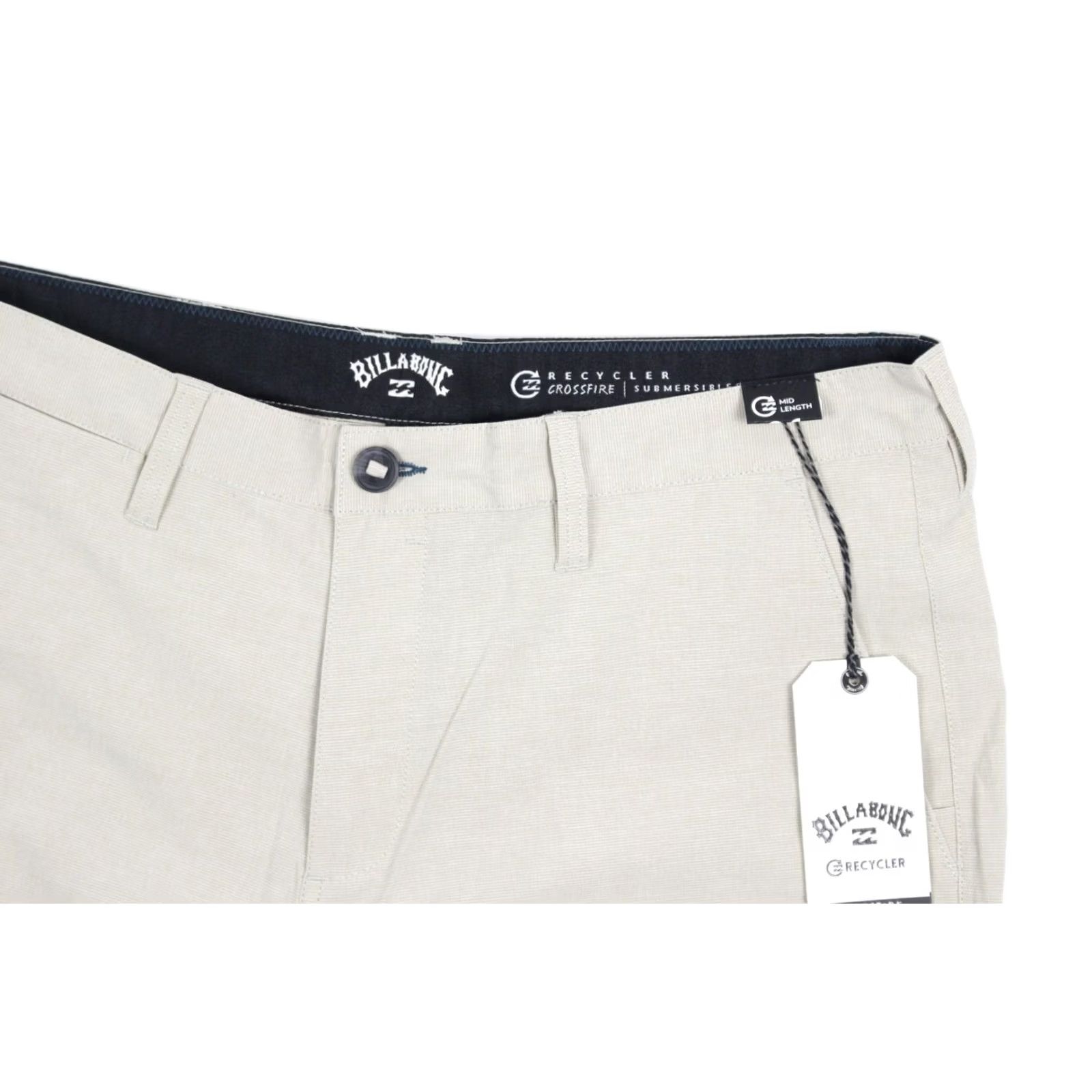 Billabong VINTAGE Billabong Men's Crossfire Wave Washed Shorts Mid Length Size 44 Taupe Size US 44 / EU 60 - 4 Thumbnail