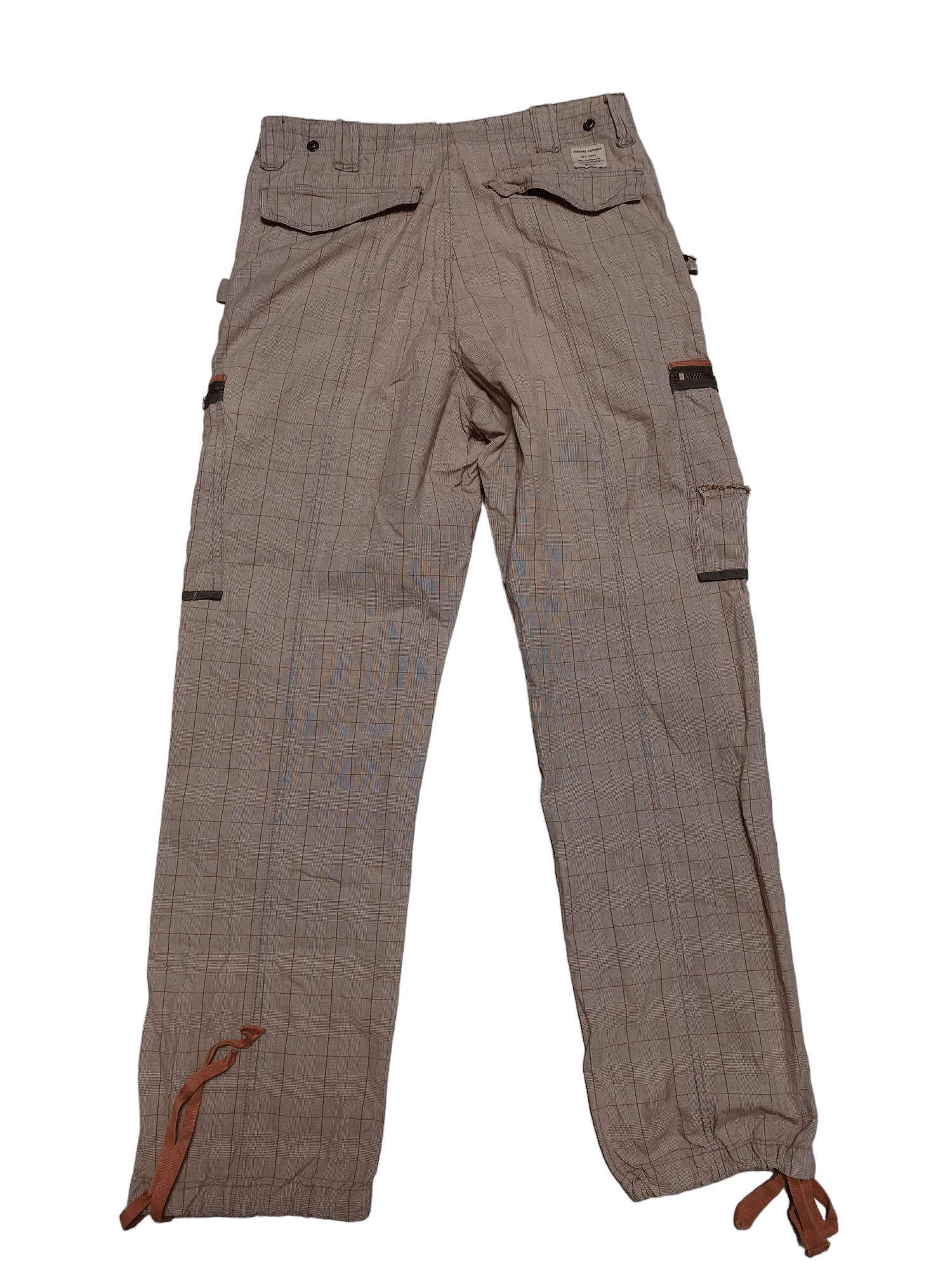 Japanese Brand FANTASTIC MULTIPOCKET CARGO LIGHT CHECKERED PANTS Y2K Size US 32 / EU 48 - 2 Thumbnail
