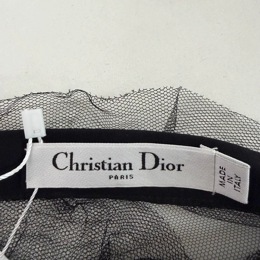 Dior Christian Dior women's Black Lace Long Skirt F36 Size 26" / US 2 / IT 38 - 6 Thumbnail