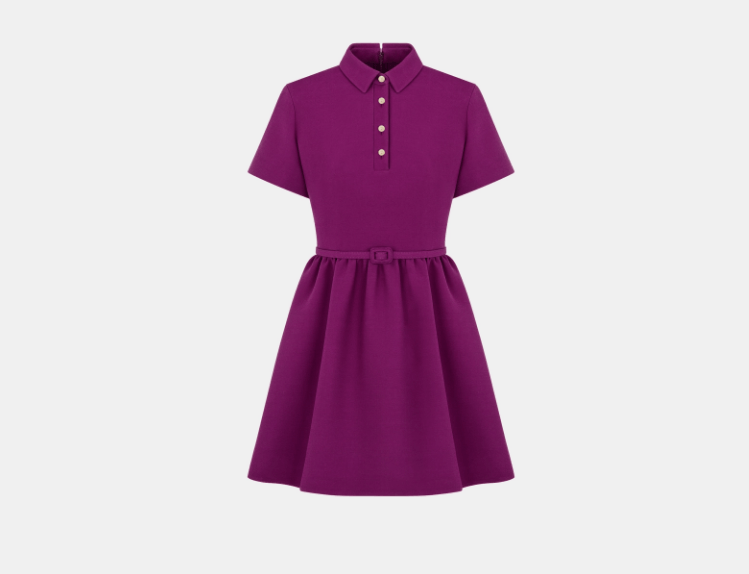 Dior o1w1db11225 411R93 Mini Dress in Purple Size S / US 4 / IT 40 - 1 Thumbnail