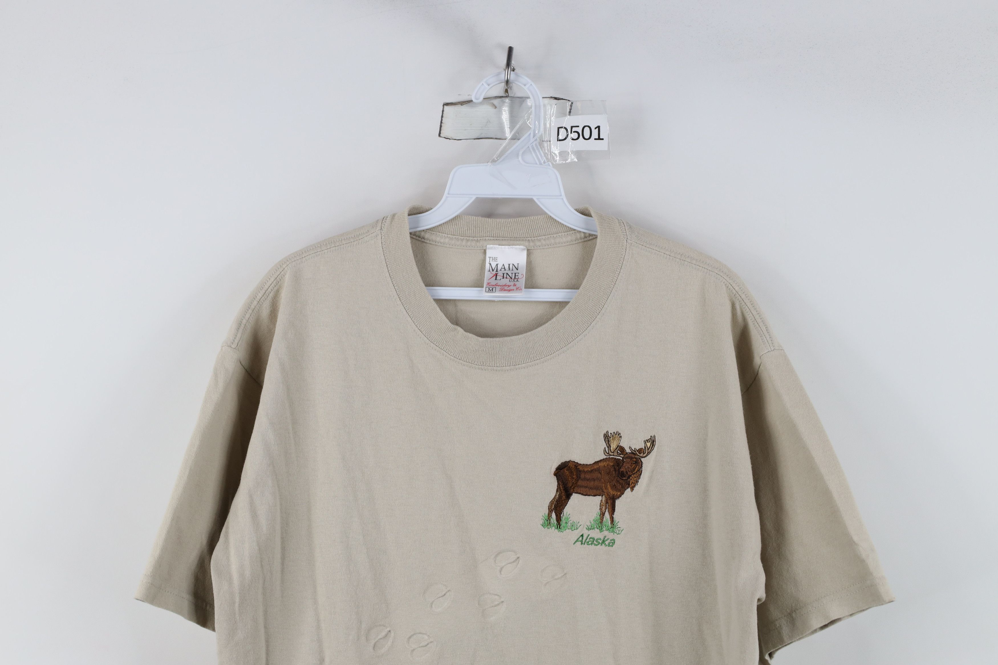 Vintage Vintage 90s Streetwear Alaska Elk Moose Short Sleeve T-Shirt Size US M / EU 48-50 / 2 - 2 Thumbnail